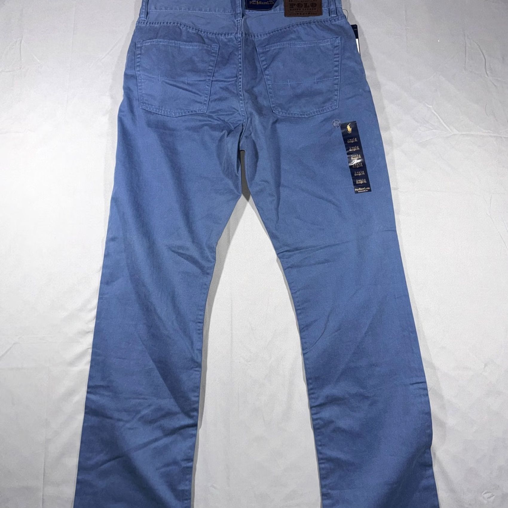 Polo Ralph Lauren Polo Ralph Lauren Chino Mens 34x34 Blue Straight Fit 5 Pocket Pants Size US S / EU 44-46 / 1 - 2 Thumbnail