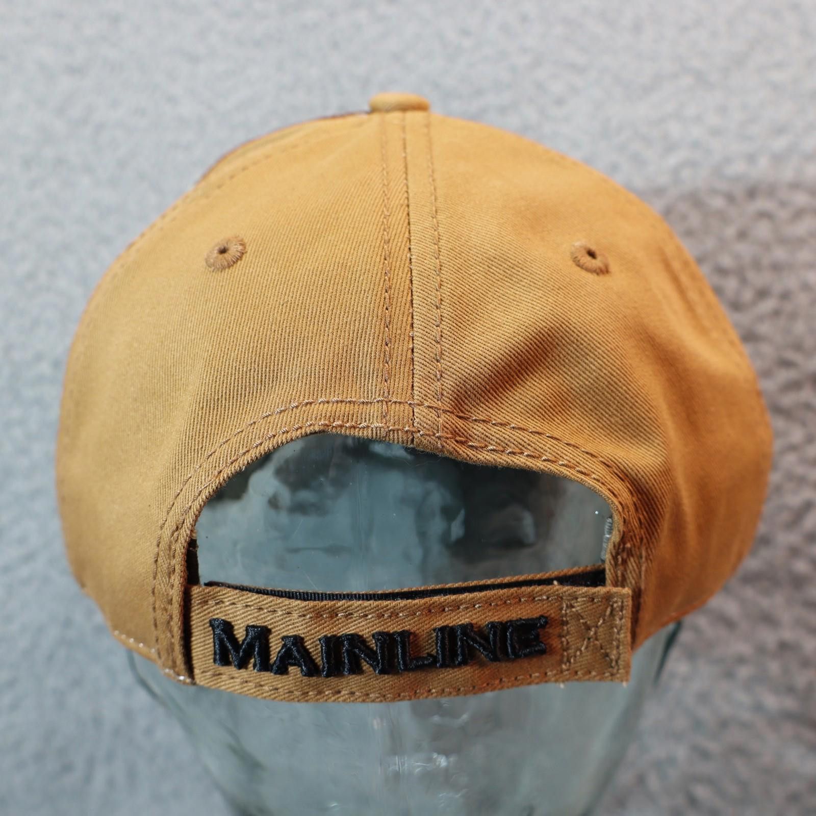 Other Mainline Supply Hat Brown Strap Vtg Camo NWT Embroidered Cap Size ONE SIZE - 4 Thumbnail