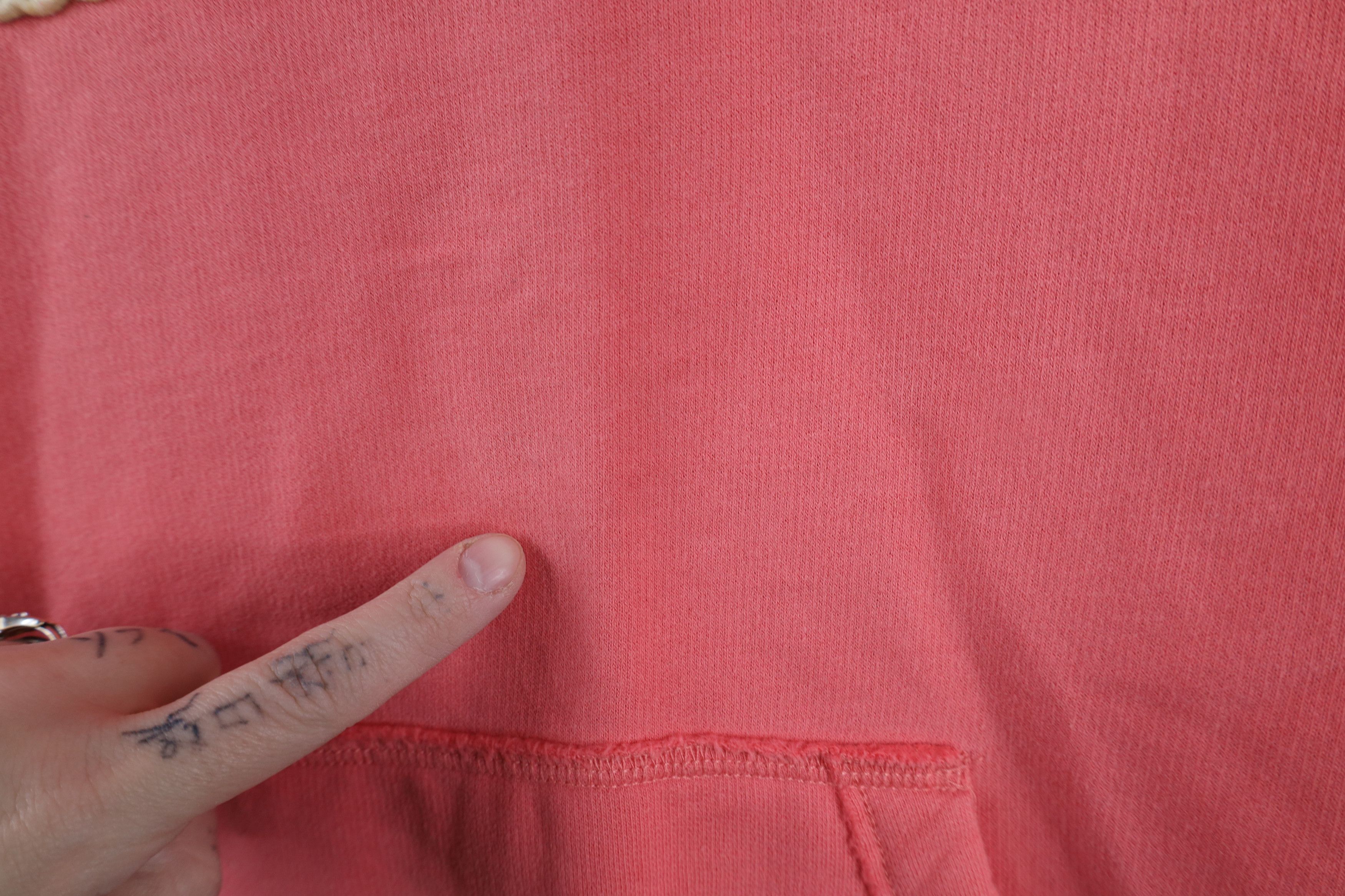 Abercrombie & Fitch × Vintage Vintage 90s Y2k Abercrombie Spell Script Cropped Hoodie Pink Size L / US 10 / IT 46 - 5 Thumbnail