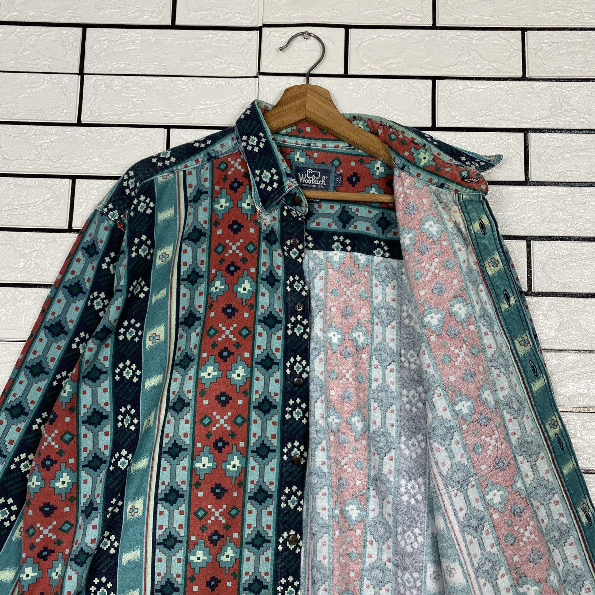 Woolrich Woolen Mills 🔥VINTAGE SHIRT JACKET BUTTON NAVAJO AZTEC WOOLRICH USA Size US XL / EU 56 / 4 - 14 Thumbnail