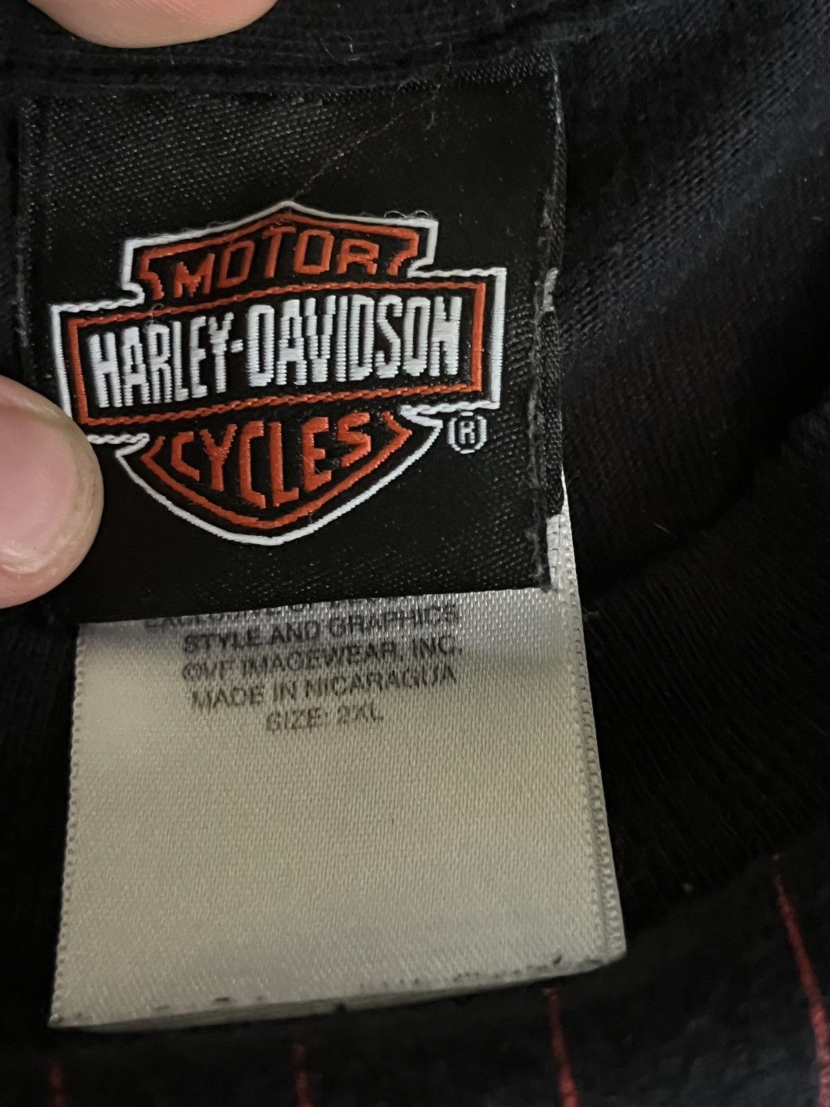 Harley Davidson × Vintage HARLEY DAVIDSON WINGS N DAGGER‼️ Size US XXL / EU 58 / 5 - 4 Thumbnail