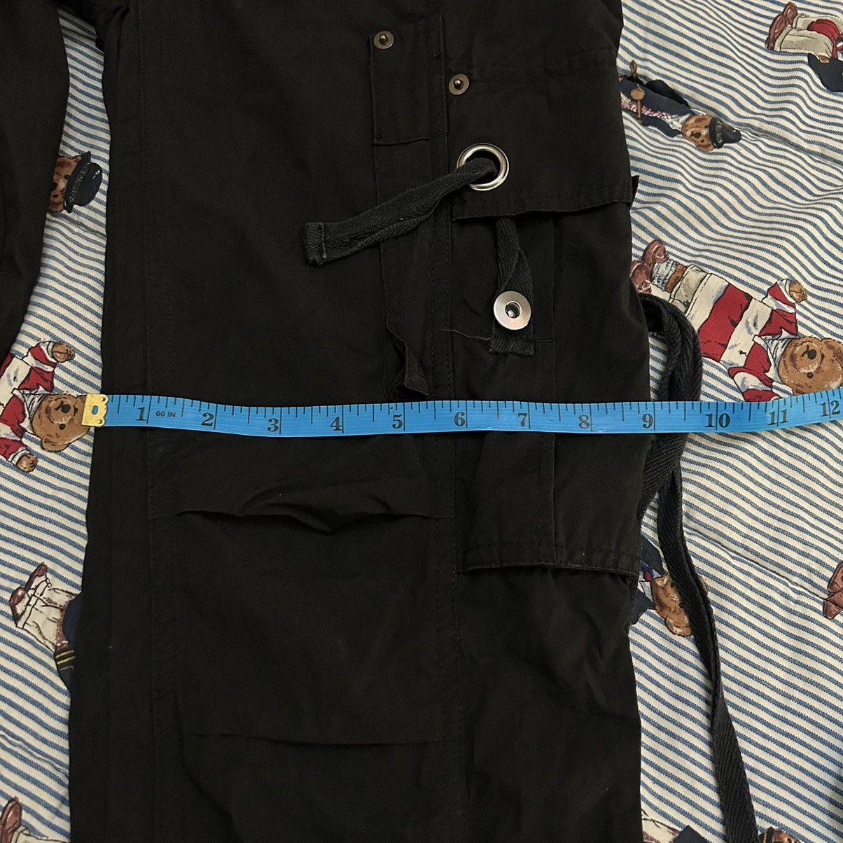 Japanese Brand Multipocket Tactical Style Black Pants Size 28" / US 6 / IT 42 - 18 Thumbnail