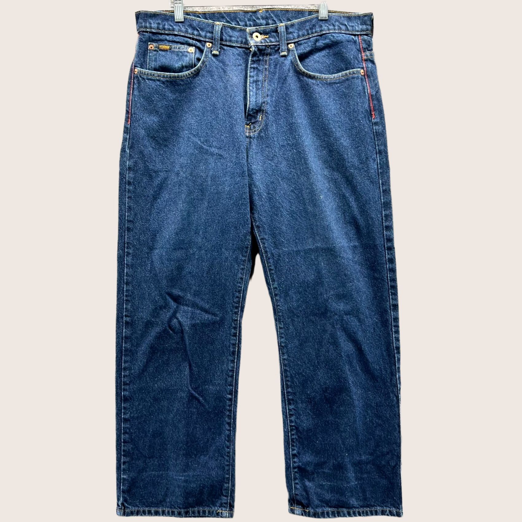 Ralph Lauren VINTAGE Ralph Lauren Jeans Men 34x30 Denim Cotton Straight Fit Blue 30 Inseam Regular Rise Mid 10-12 in Pockets Buttons Size 34 MENS Jeans Size US 34 / EU 50 - 1 Thumbnail