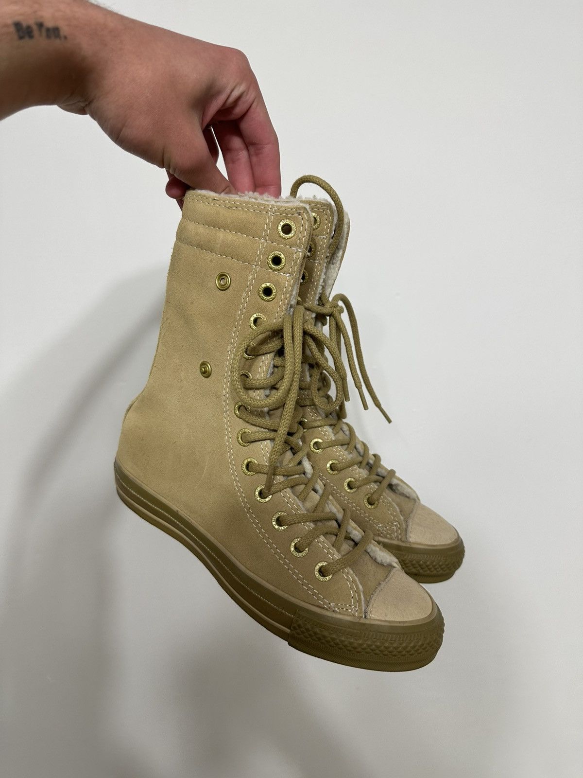 Converse Boxer high boots Converse moto biker leather shoes core Size US 6.5 / IT 36.5 - 1 Thumbnail
