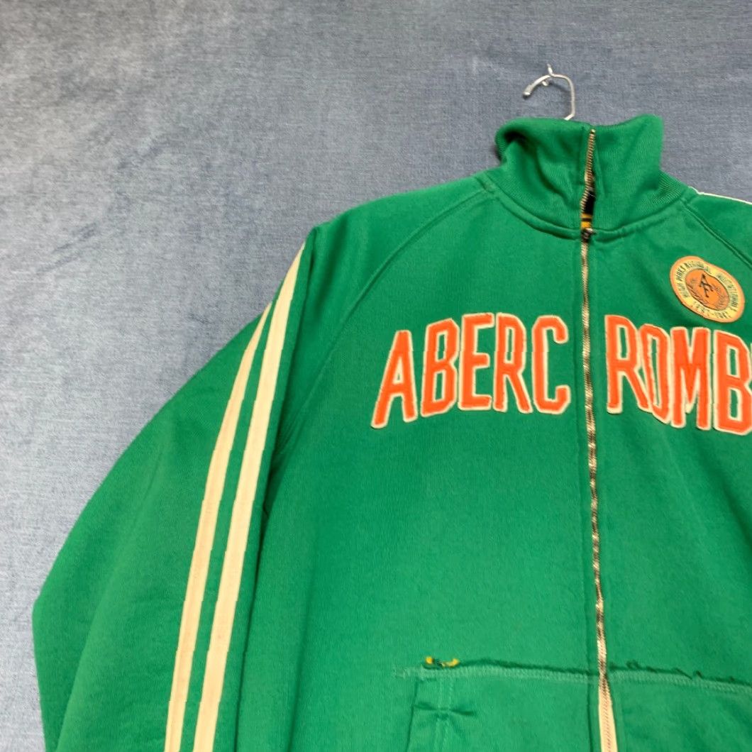 Abercrombie & Fitch VTG Abercrombie & Fitch Track Jacket Mens L Green Size US L / EU 52-54 / 3 - 4 Thumbnail