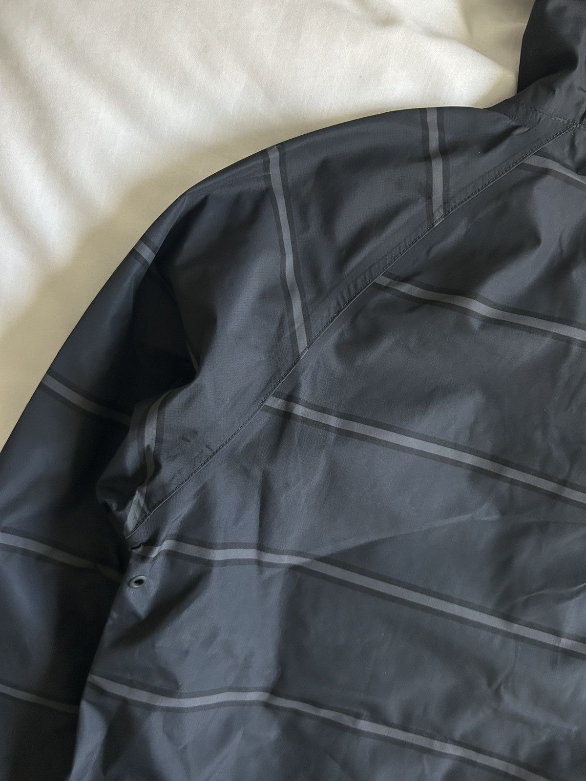 Pop Trading Company Pop Trading Company Striped Oracle Jacket Anthracite Size US M / EU 48-50 / 2 - 9 Thumbnail