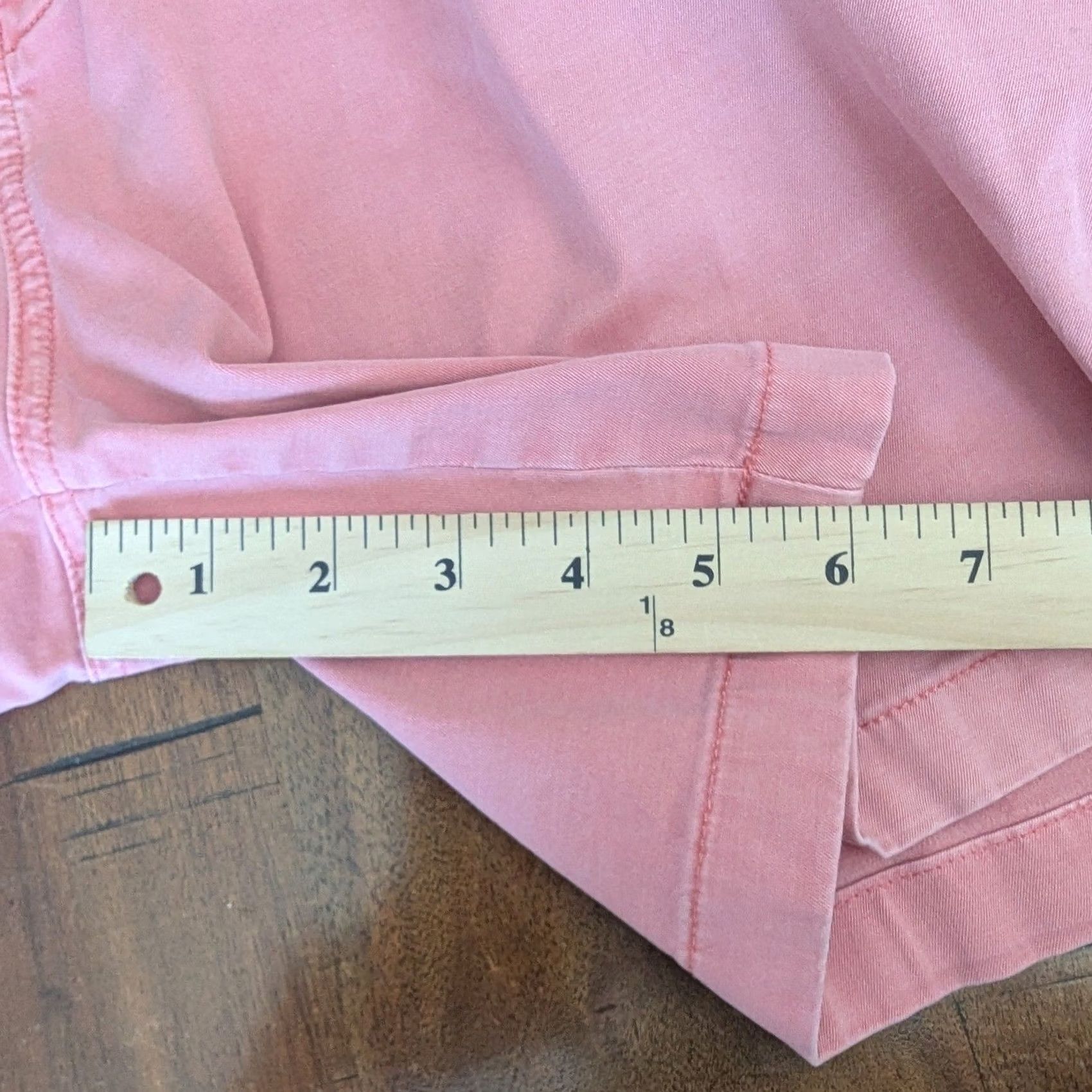 Vineyard Vines VINEYARD VINES Breaker Shorts Pink Salmon Cotton Stretch Chino Mens 38 Regular Mid Rise Knit 9in Inseam Zip Front Button Logo Pockets Solid Vintage No Size US 38 / EU 54 - 6 Thumbnail