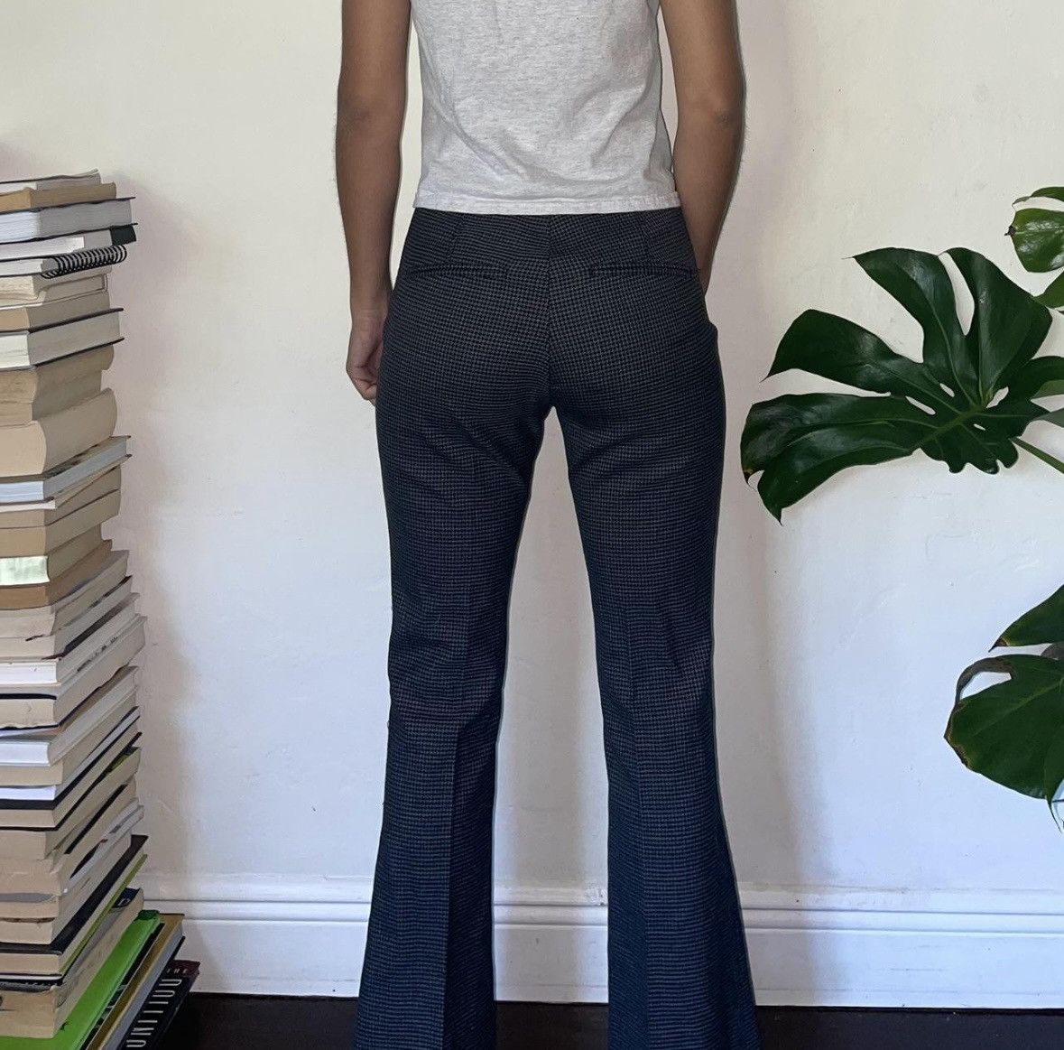 Helmut Lang Helmut Lang Houndstooth Print Wool Trousers Size 25" / US 0 / IT 36 - 4 Thumbnail