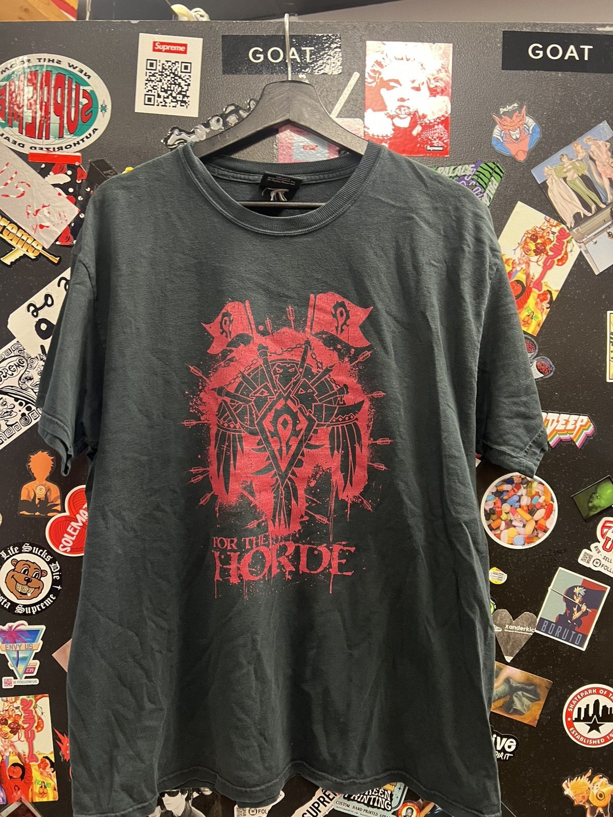 Vintage Vintage World Of Warcraft For The Horde Shirt Size US L / EU 52-54 / 3 - 1 Thumbnail