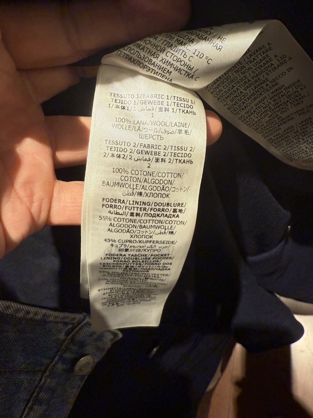 Alexander McQueen Hybrid Overcoat in Navy/blue Washed denim size48 Size US M / EU 48-50 / 2 - 15 Thumbnail