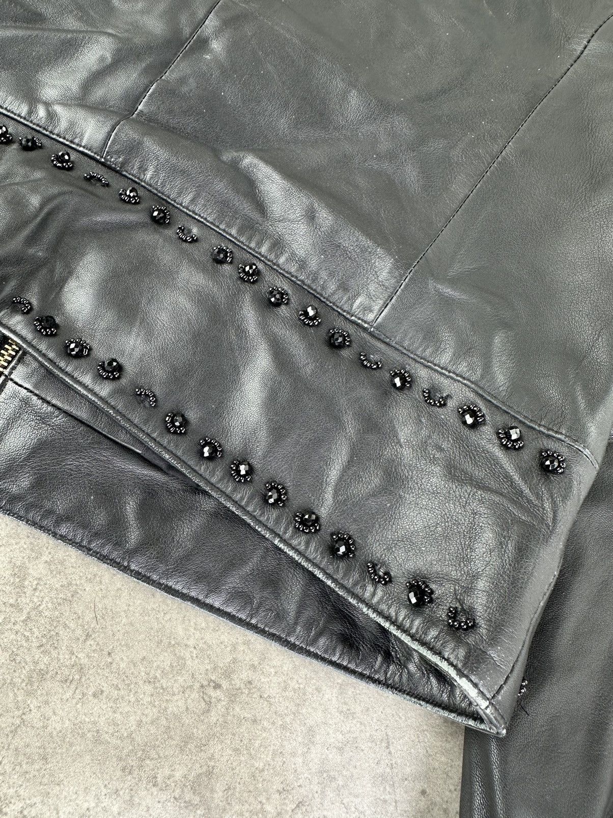 Cavalli Class Cavalli Class Leather Jacket With Embroidery Size S / US 4 / IT 40 - 20 Thumbnail