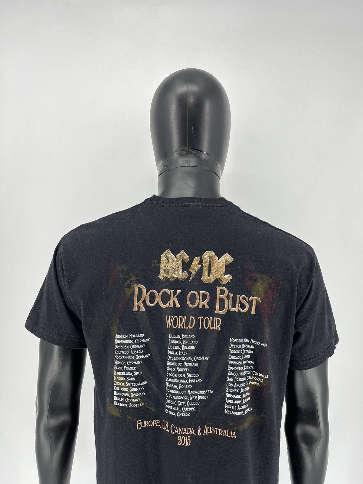 AC/DC × Band Tees × Vintage Vintage Y2K ACDC Rock or Bust Heavy Metal Rock T-Shirt Like Size US L / EU 52-54 / 3 - 8 Thumbnail