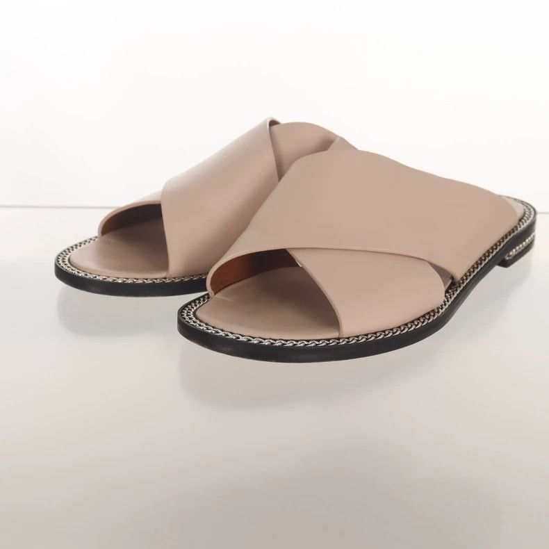 Givenchy Givenchy Leather sandals for women, solid color Size US 6 / EU 39 - 1 Thumbnail