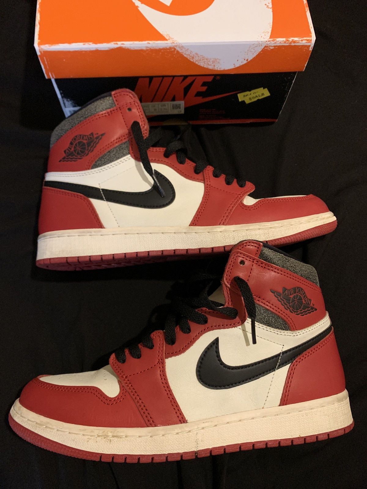 image of Nike Air Jordan 1 Lost And Found Shoes in Red, Men's (Size 9)