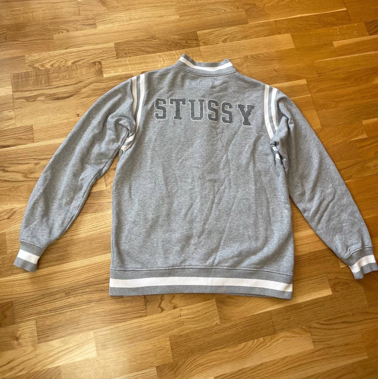 Stussy Stussy Varsity Cotton Grey Vintage Jacket Rare Mens Size L Size US L / EU 52-54 / 3 - 3 Thumbnail