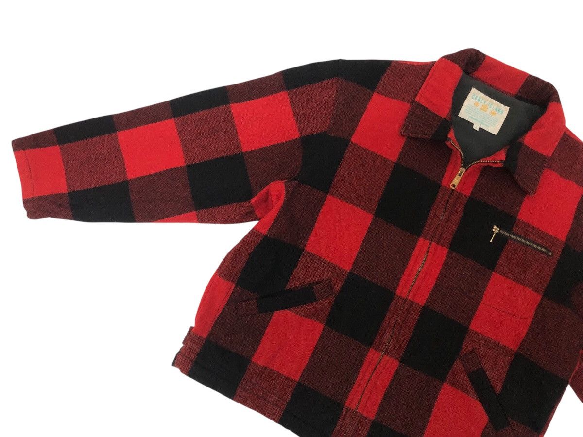 Vintage RARE 🔥 CONEY ISLAND TARTAN PLAID WOOL JACKET DETROIT Size US L / EU 52-54 / 3 - 5 Thumbnail