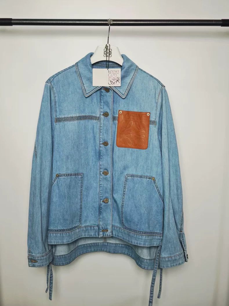 Loewe LOEWE Light blue denim jacket Size 4XL / US 24-26 - 1 Thumbnail