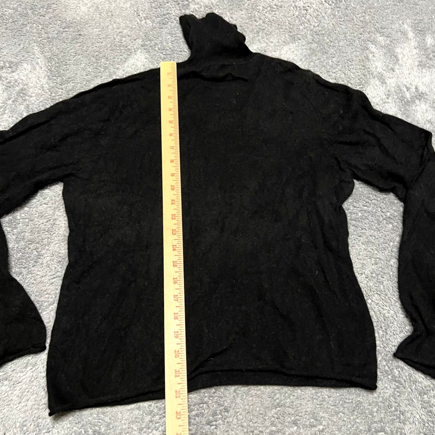 Vintage Magaschoni Sweater Womens Large Petite Black 100% Cashmere Turtleneck Pullover PL Petite Women Mens? Size L / US 10 / IT 46 - 5 Thumbnail