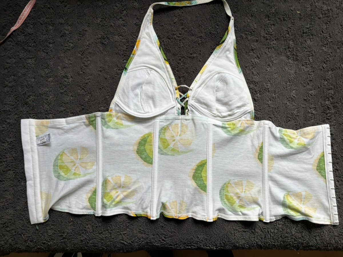 Dior Christian Dior lemon print bustier top – Galliano era Size S / US 4 / IT 40 - 8 Thumbnail