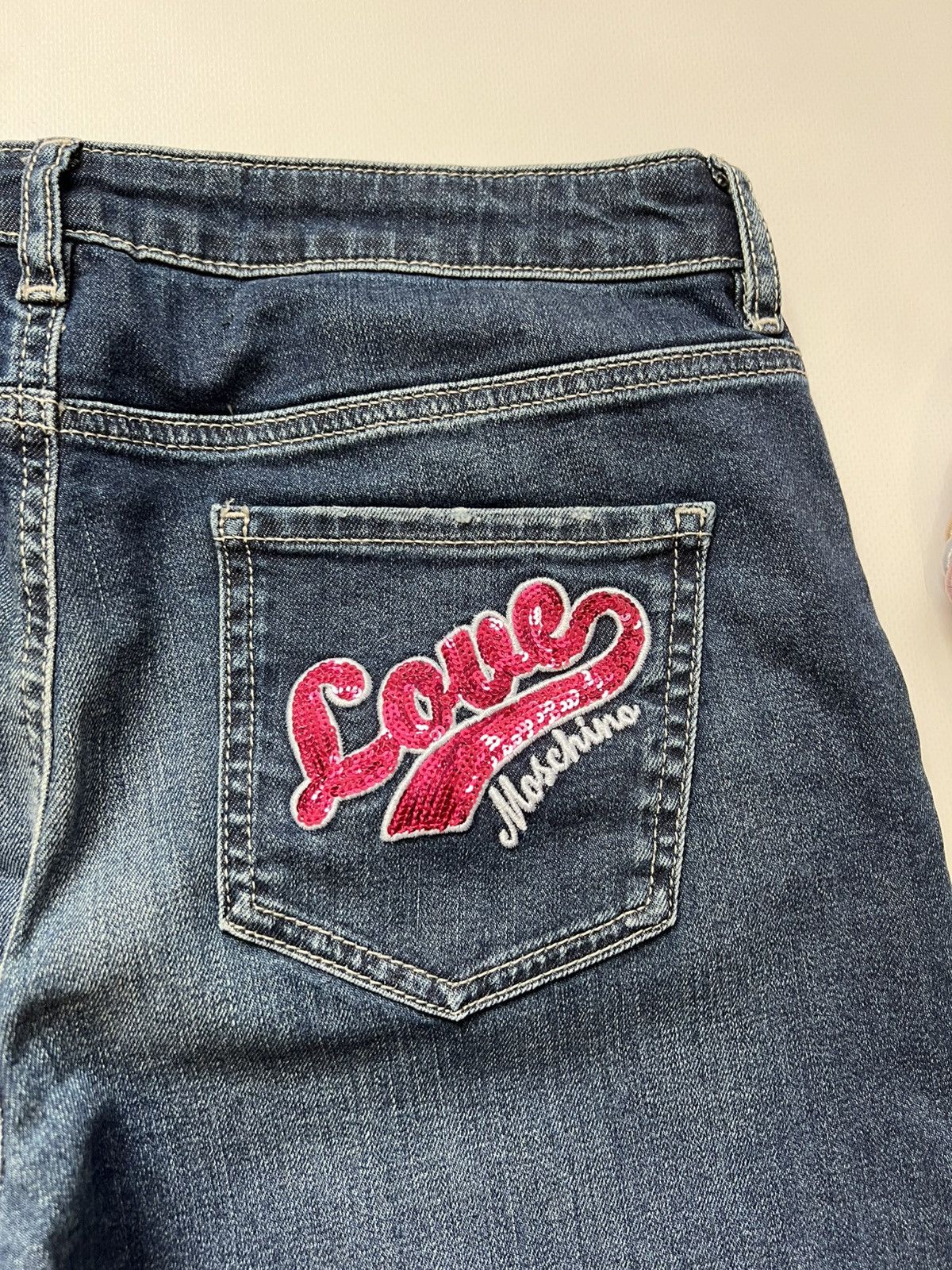 Love Moschino Love Moschino Blue Pants Denim Jeans Womens Size 31" - 4 Thumbnail