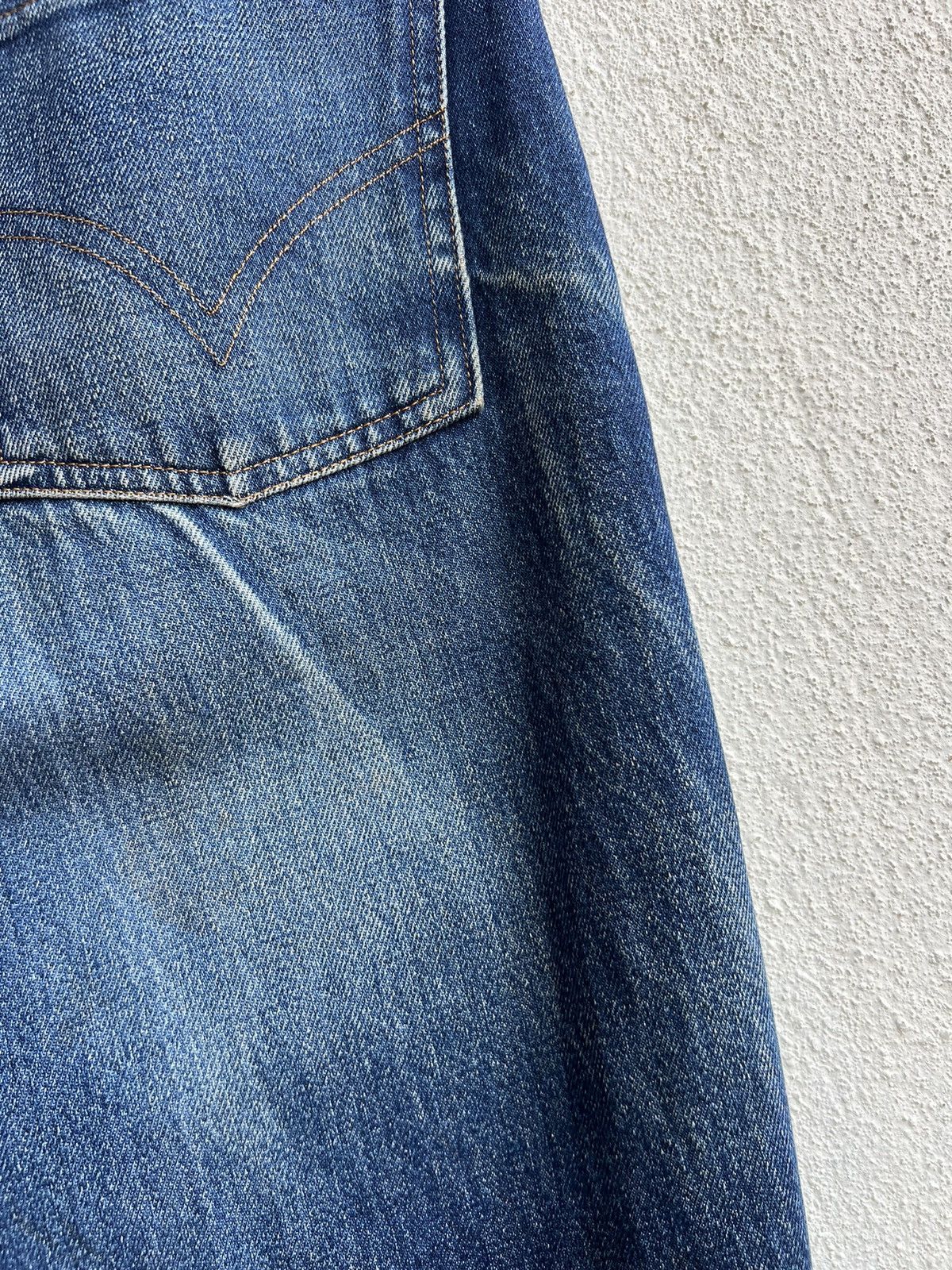 Comme des Garcons Homme Archive 80s CDGH Fade Mud Dirty Denim Baggy Jeans Size US 29 - 20 Thumbnail