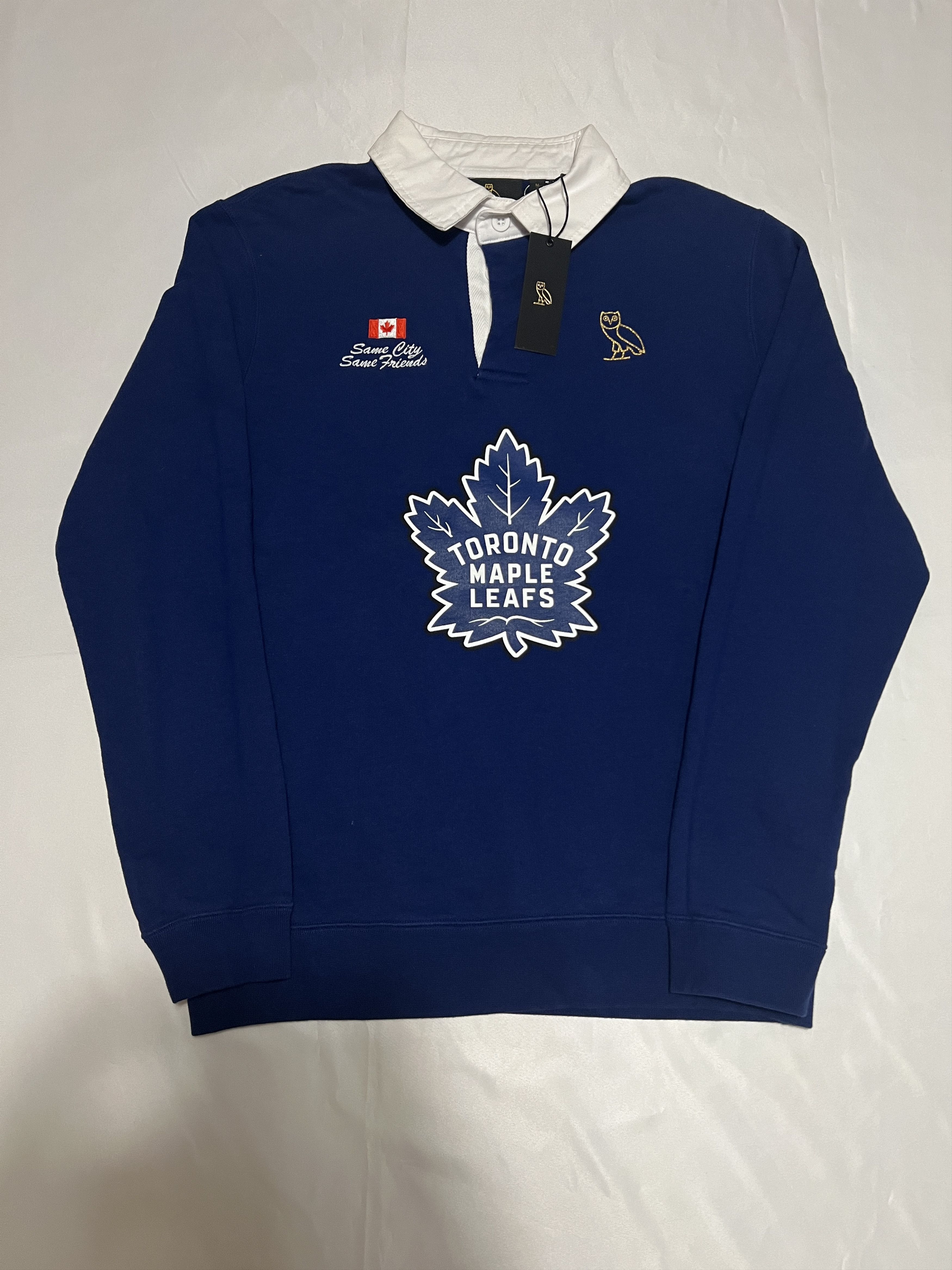 Drake OVOx NHL x TORONTO MAPLE LEAFS OG OWL RUGBY POLO - Blue Size US M / EU 48-50 / 2 - 2 Thumbnail