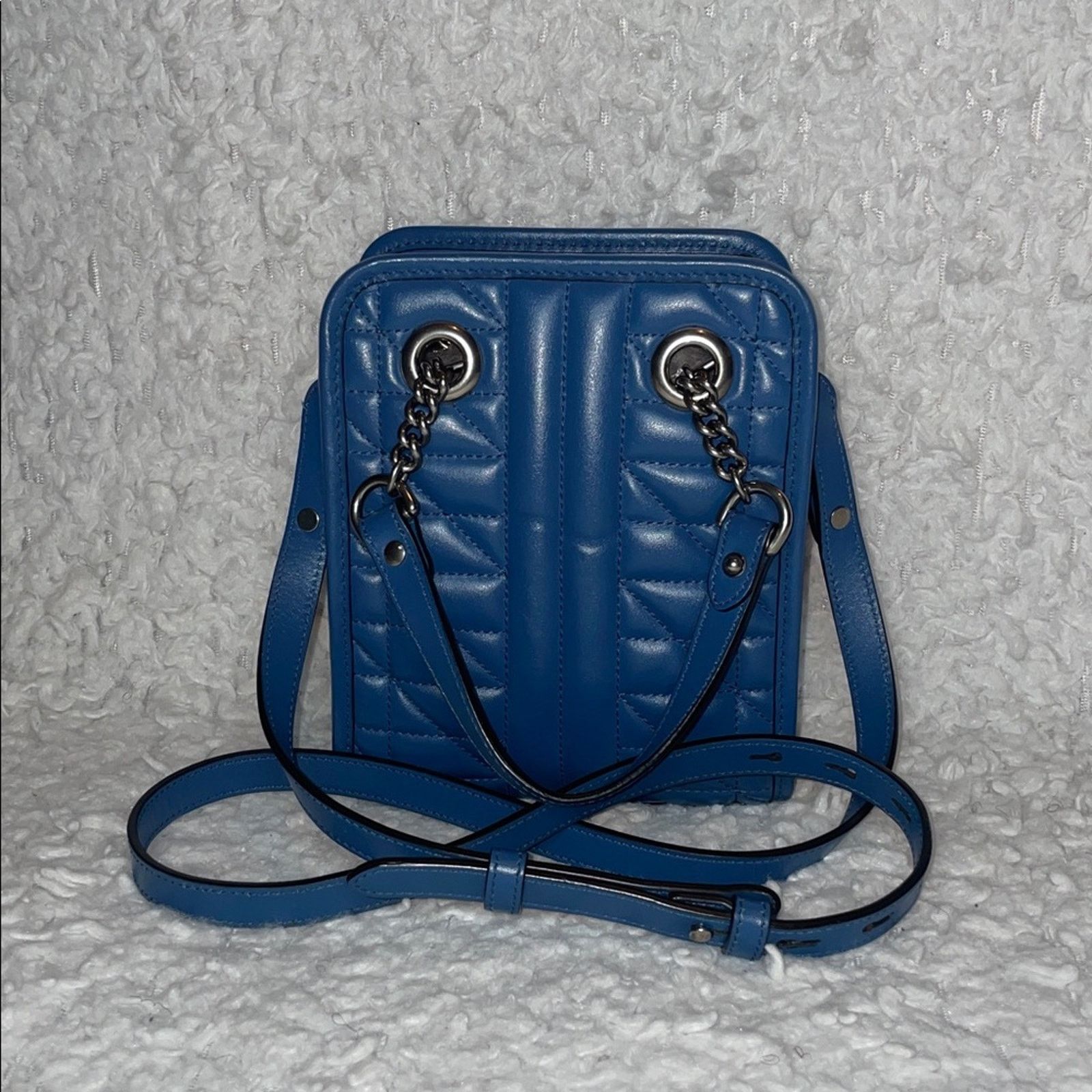 Gucci Gucci GG Marmont Matelassé Blue Crossbody 696123 Size ONE SIZE - 5 Thumbnail