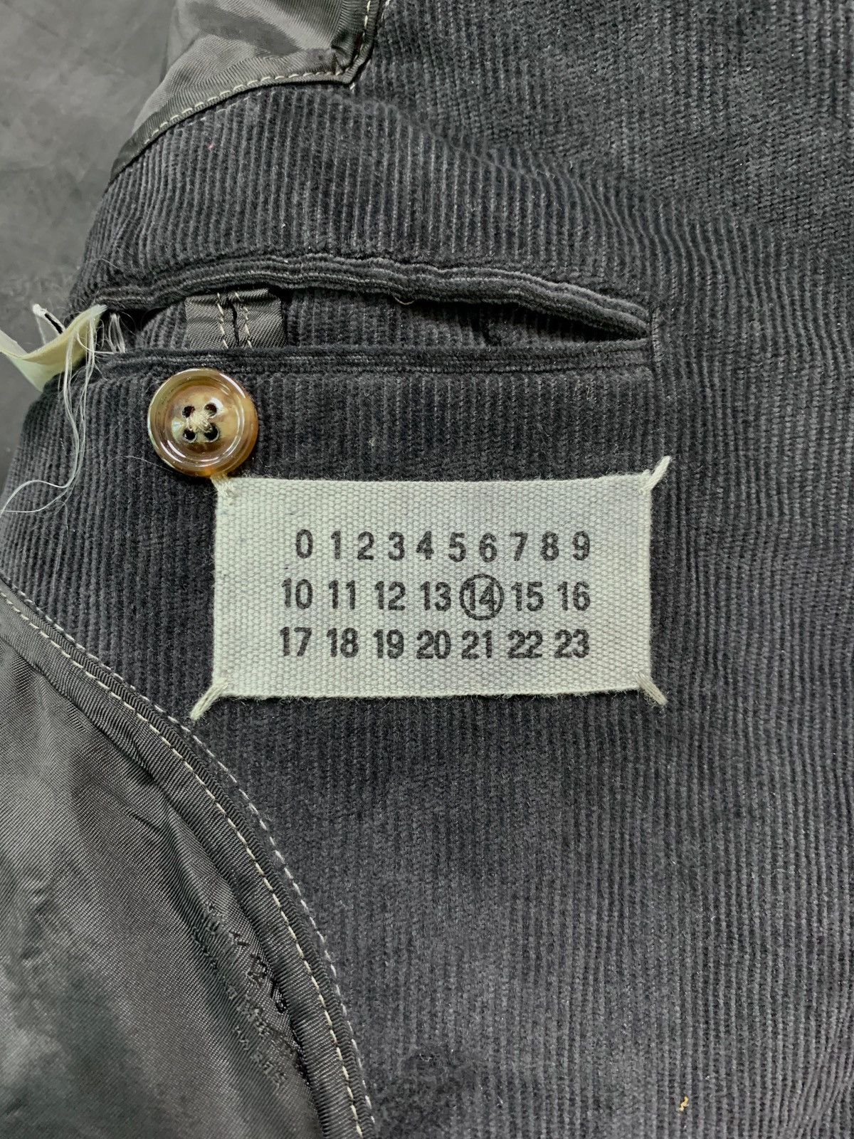 Maison Margiela FREE TAX! Line 14 Dyed Corduroy Blazer Jacket Size US M / EU 48-50 / 2 - 10 Thumbnail