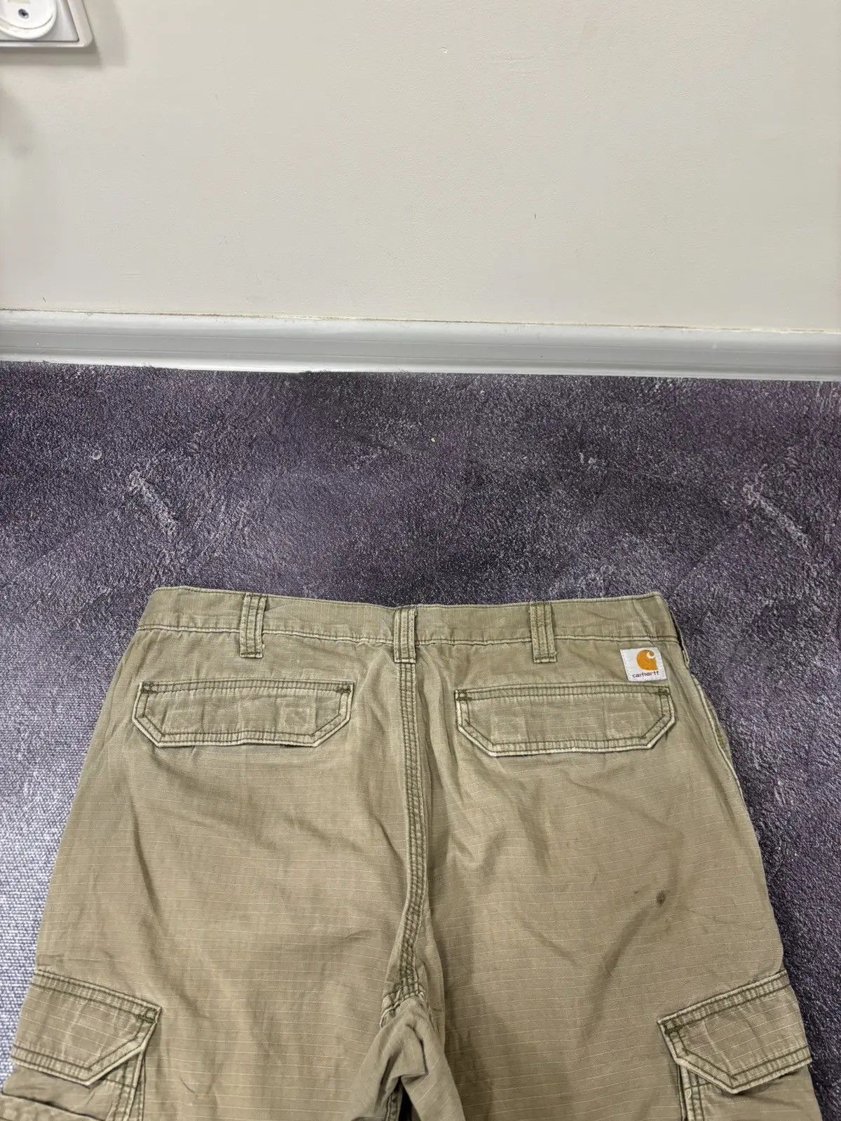 Carhartt × Vintage Vintage Carhartt American Aviation Khaki Baggy Cargo Pants Size US 38 / EU 54 - 6 Thumbnail