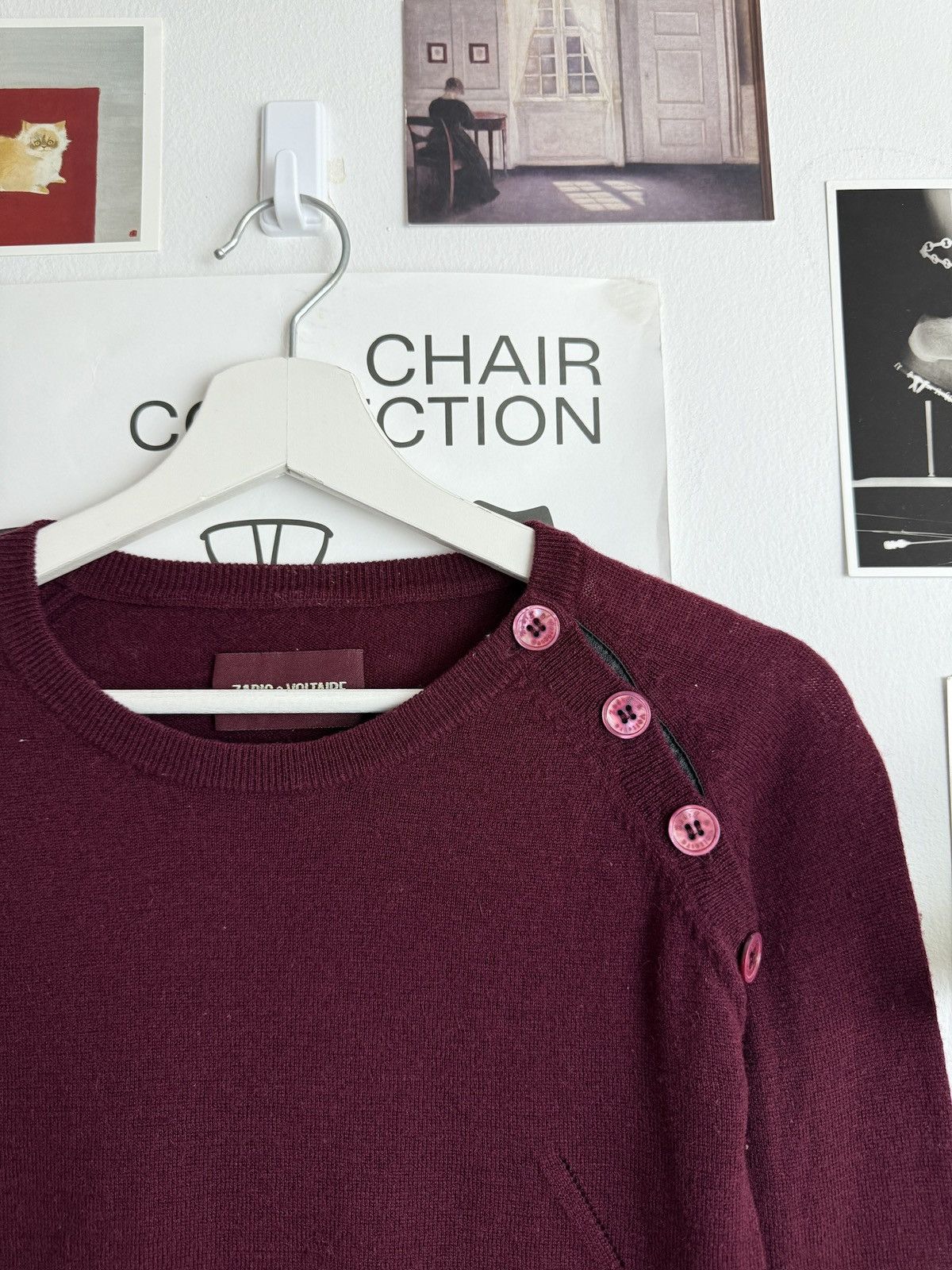 Designer × Zadig & Voltaire Zadig & Voltaire wool and cashmere sweater S designer luxury Size S / US 4 / IT 40 - 3 Thumbnail