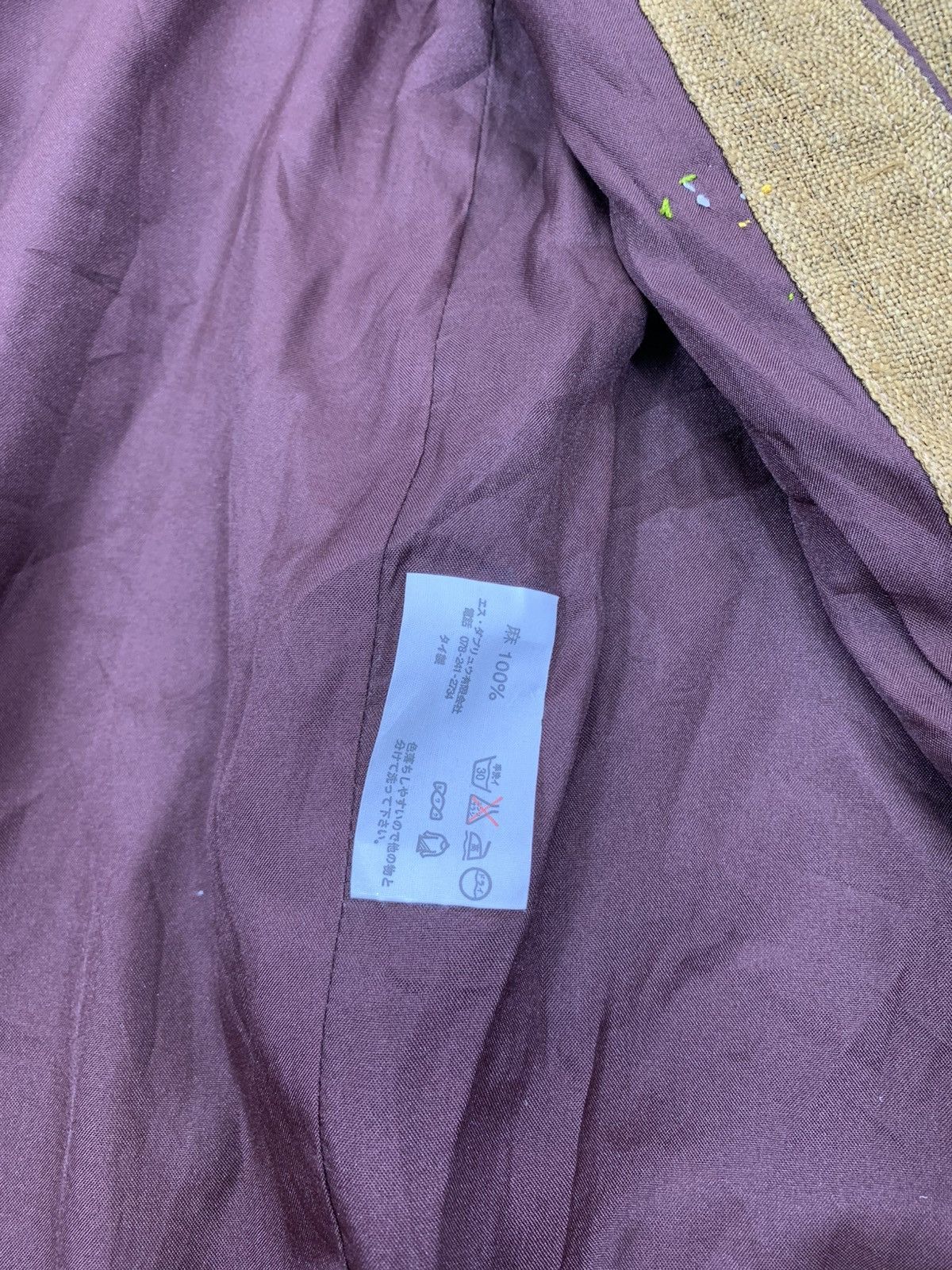 Japanese Brand × Vintage VINTAGE JAPANESE STYLE BORO HEMP LINEN JACKET Size US M / EU 48-50 / 2 - 7 Thumbnail