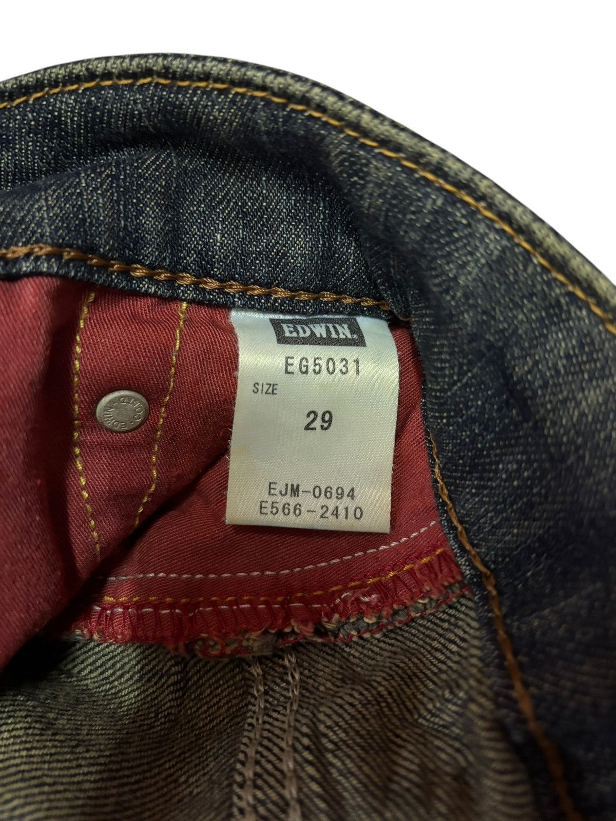 Edwin × Japanese Brand Vintage Edwin 503 Blue Trip Mud Washed Bootcut Jeans Size US 32 / EU 48 - 6 Thumbnail