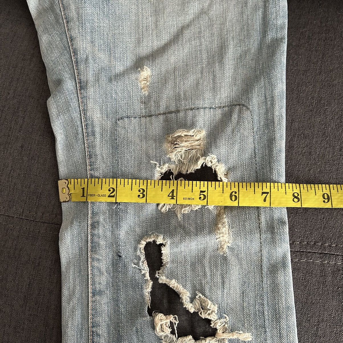 Tete Homme Tete Homme Flared Distressed Jeans Size US 29 - 18 Thumbnail