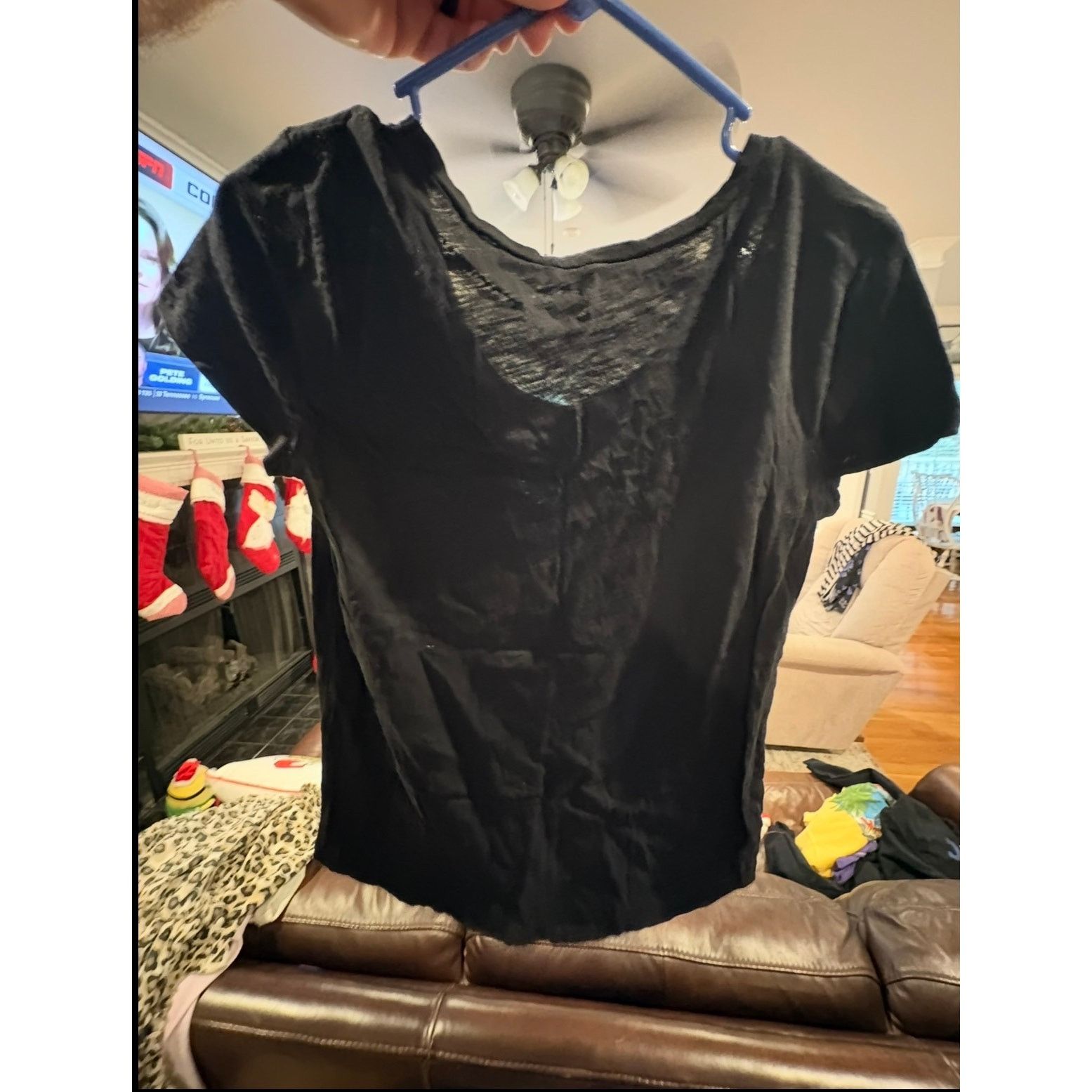 Loft LOFT Outlet Women’s XS Extra Small Black Short Sleeve Tee Size XS / US 0-2 / IT 36-38 - 4 Thumbnail