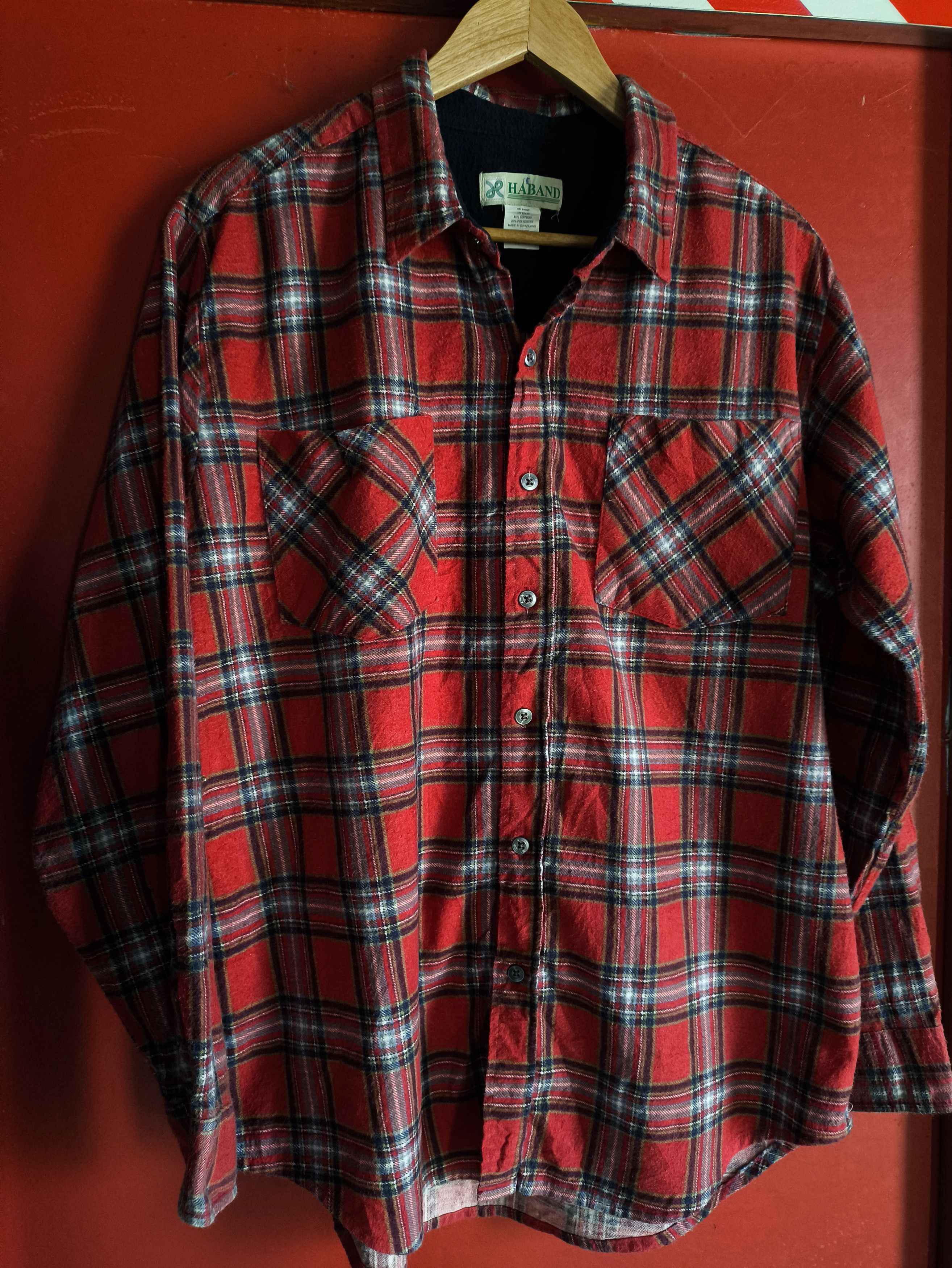 Haband vintage Haband flannel shirt made in swaziland Size US L / EU 52-54 / 3 - 1 Thumbnail