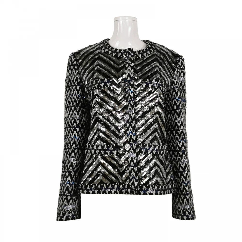 Chanel Chanel Wool Blend Colorblock Crewneck Coat Size M / US 6-8 / IT 42-44 - 1 Thumbnail