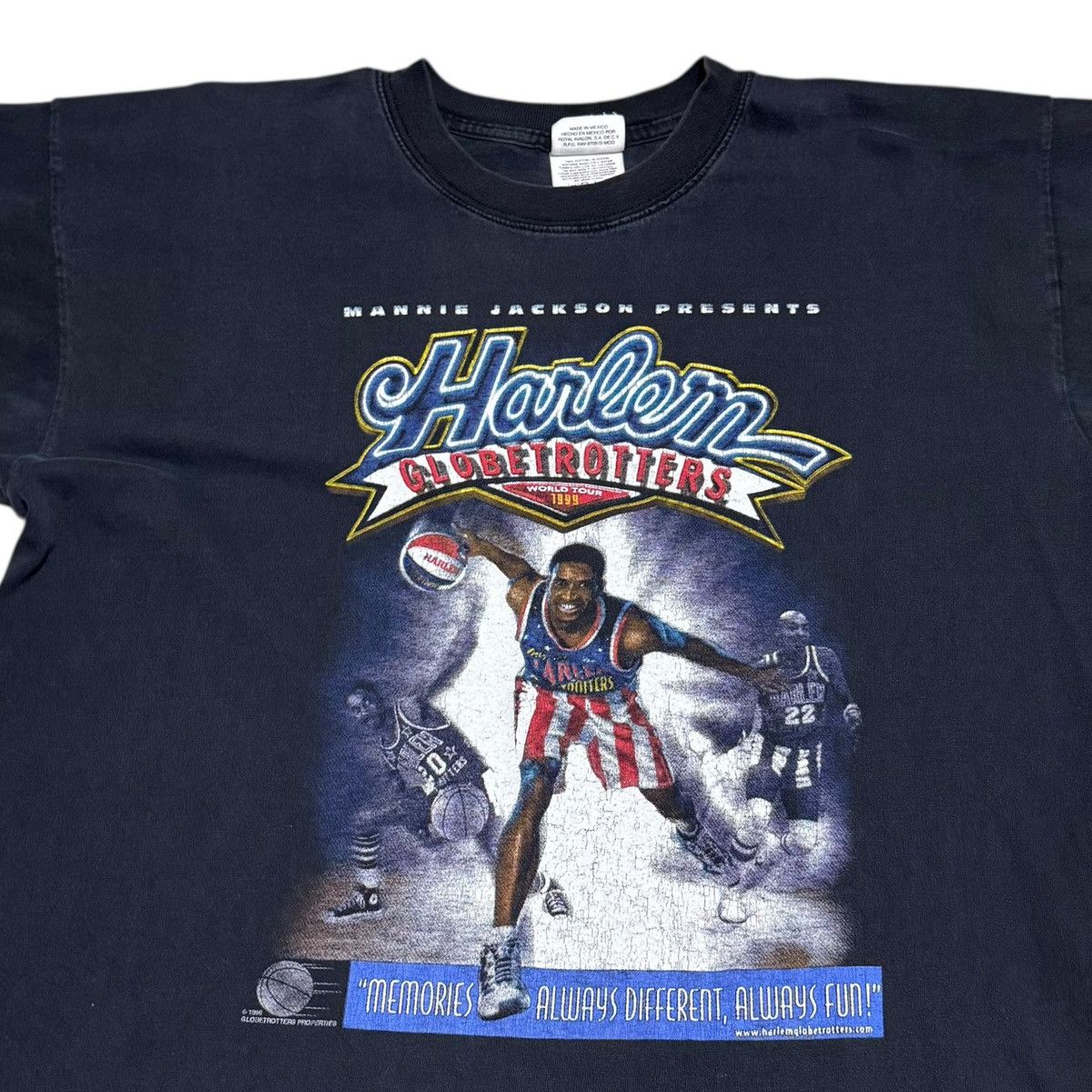 Vintage Vintage 1999 Harlem Globetrotters World Tour Shirt Adult XL Size US XL / EU 56 / 4 - 2 Thumbnail