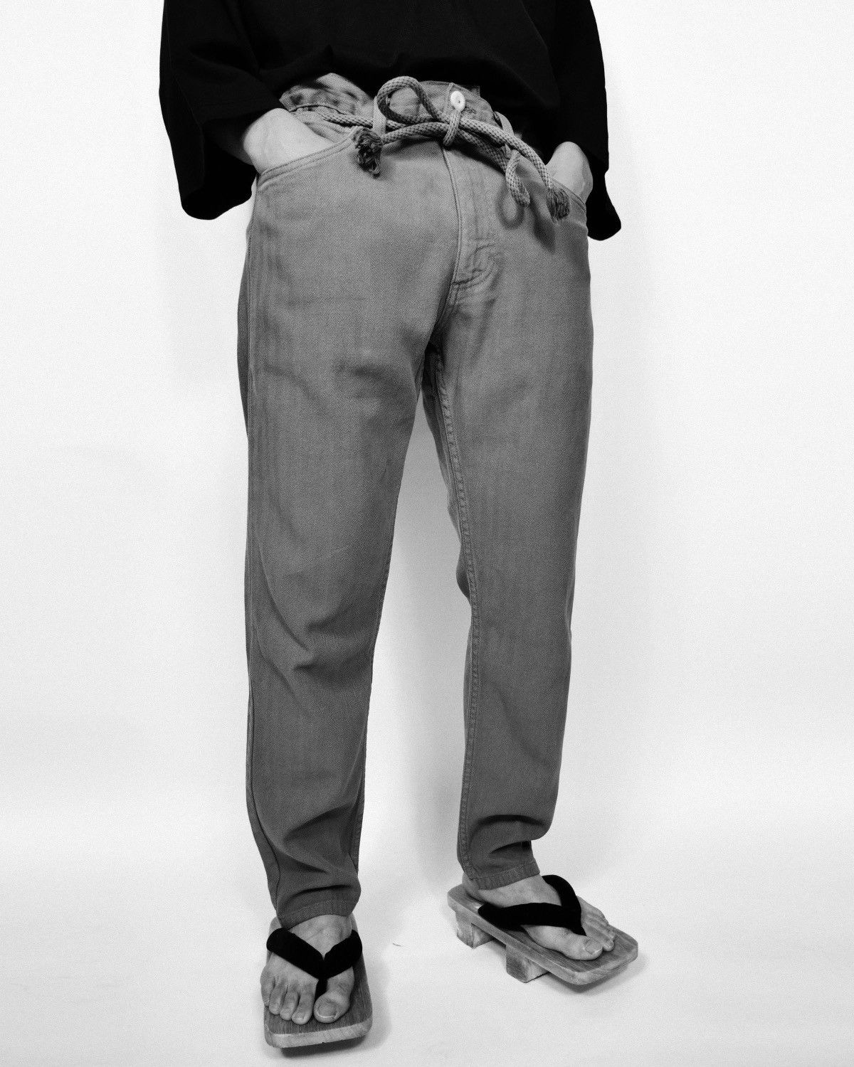 Prospective Flow Everflow K-410 Black Herringbone Pants Size US 32 / EU 48 - 5 Thumbnail