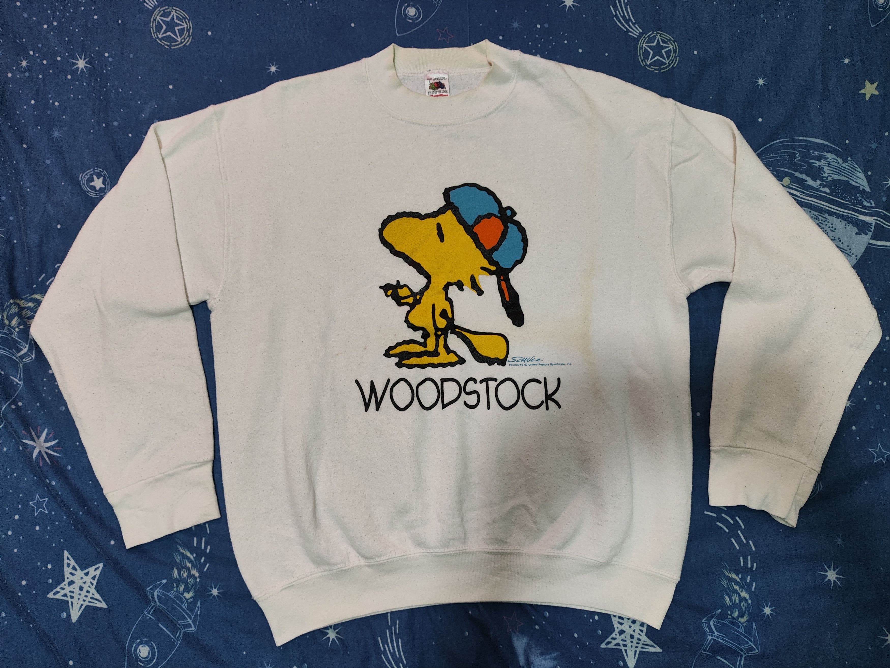Fruit Of The Loom Vintage 90’s Peanuts Woodstock Crewneck Sweatshirt Size US L / EU 52-54 / 3 - 1 Thumbnail