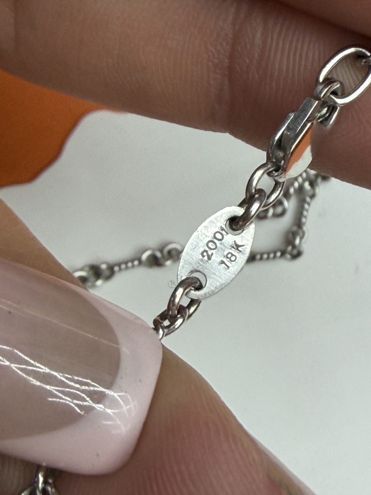 Chrome Hearts Chrome Hearts 18K White Gold Twist Chain Necklace Size ONE SIZE - 13 Thumbnail