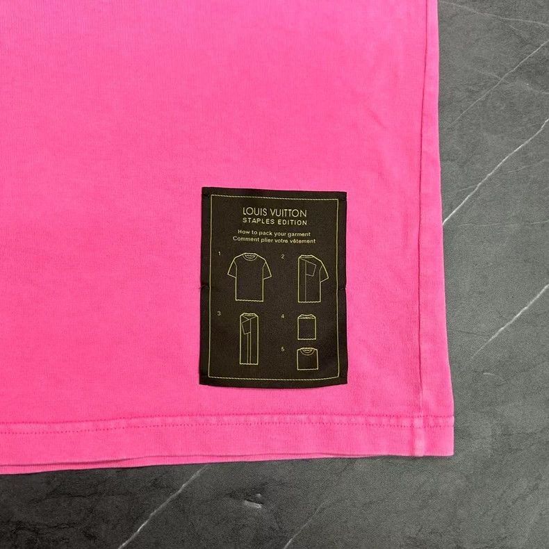 Louis Vuitton Louis Vuitton Pink Short Sleeve TShirt Size L-2506 Size L / US 10 / IT 46 - 6 Thumbnail