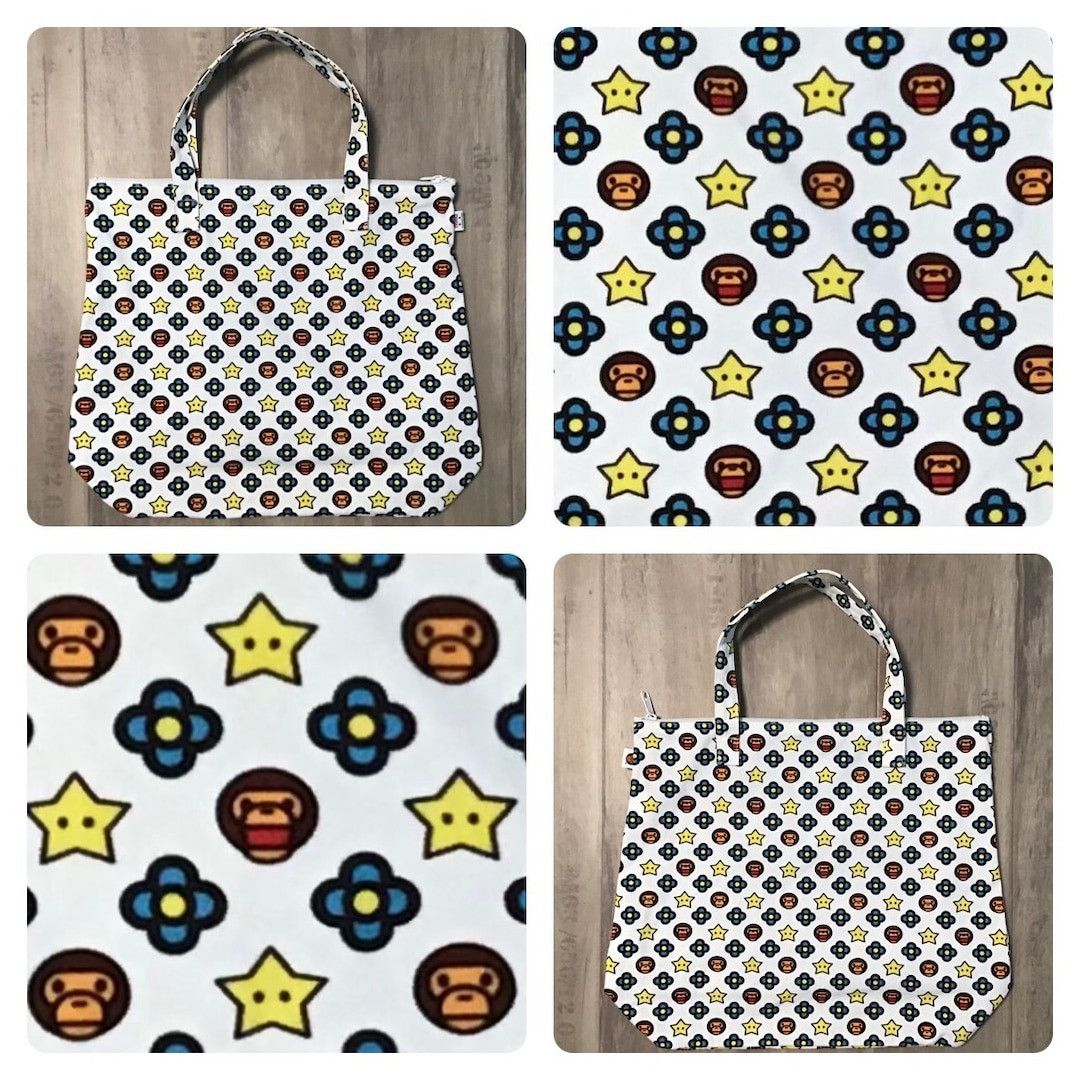 🔥Vintage🔥 BAPE Milo Monogram Tote Bag a bathing ape NIGO