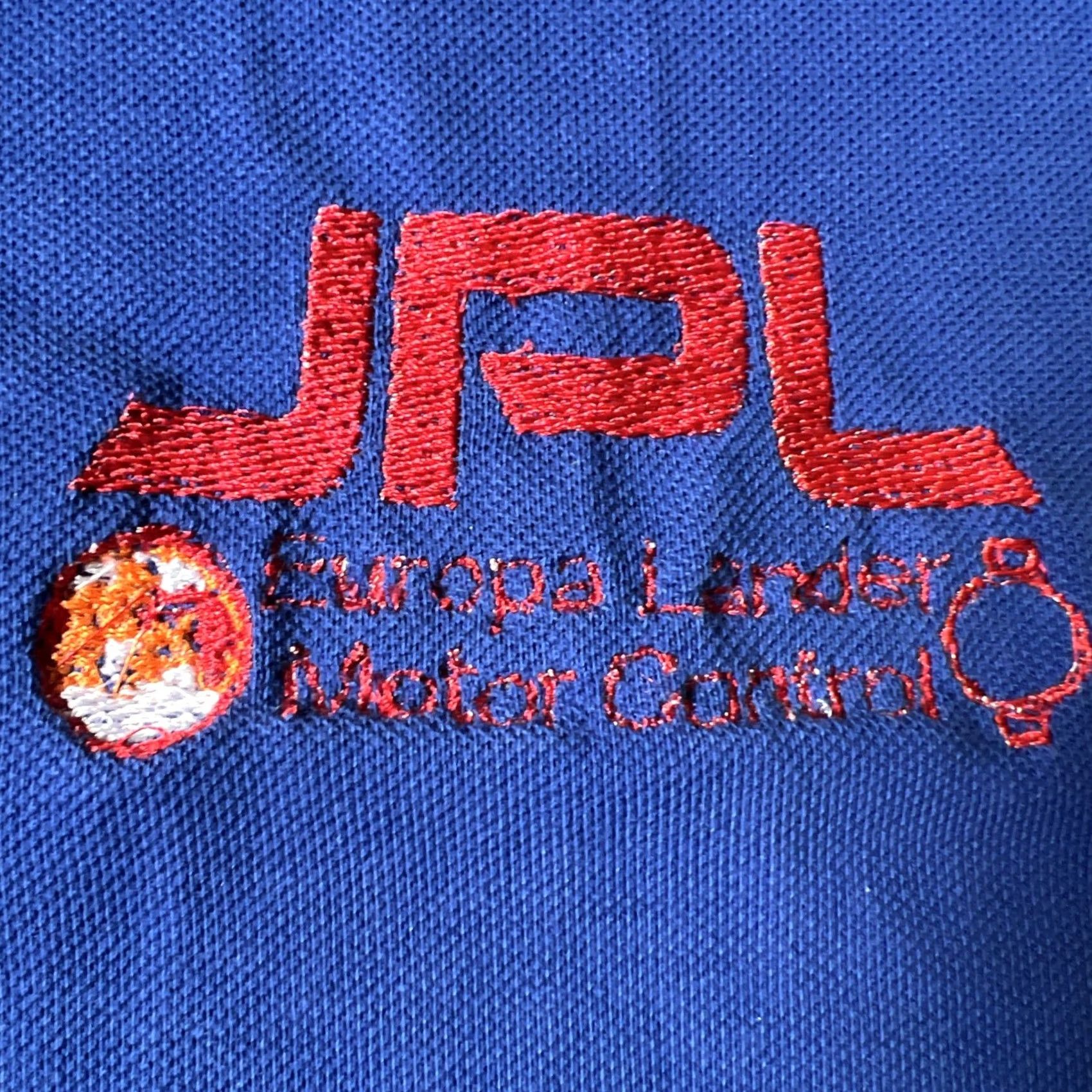 Vintage VINTAGE WearGuard Polo Shirt L Blue 100% Polyester Cotton Blend Short Sleeve Button Pocket Embroidered Logo Galaxy Space Mens Golf Size US L / EU 52-54 / 3 - 3 Thumbnail