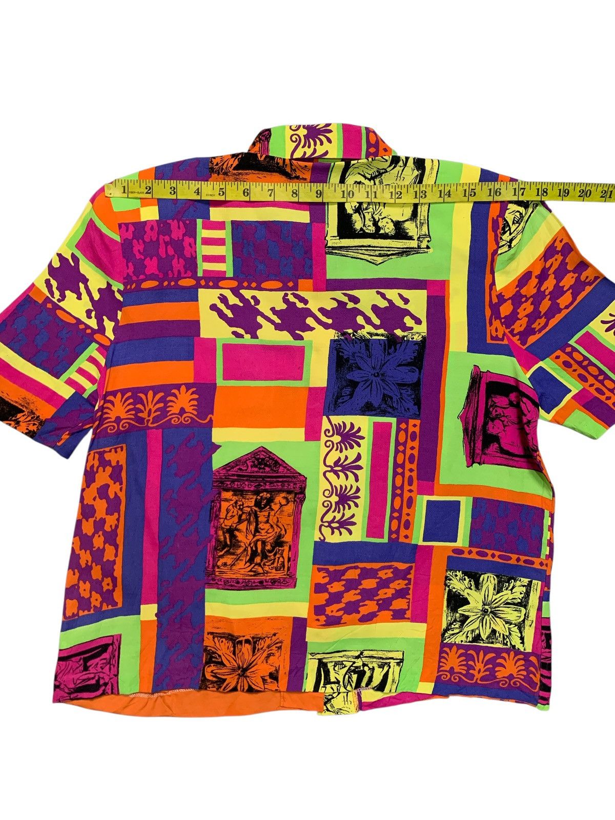 Complex Geometries Rare Design Vintage Charles Daniel 80’s Funky Pattern Blouse Size S / US 4 / IT 40 - 8 Thumbnail