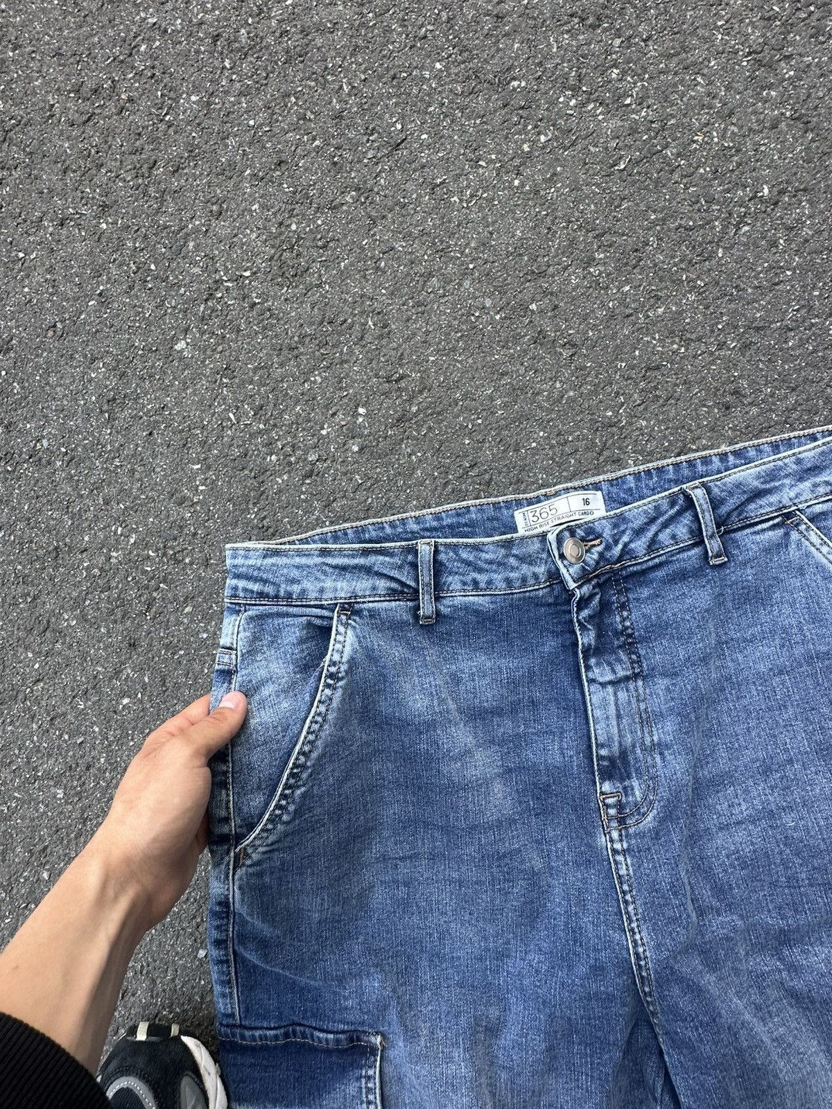 Other Baggy Loose Y2K Wide Cargo Jeans Japanese Style Size US 30 / EU 46 - 6 Thumbnail