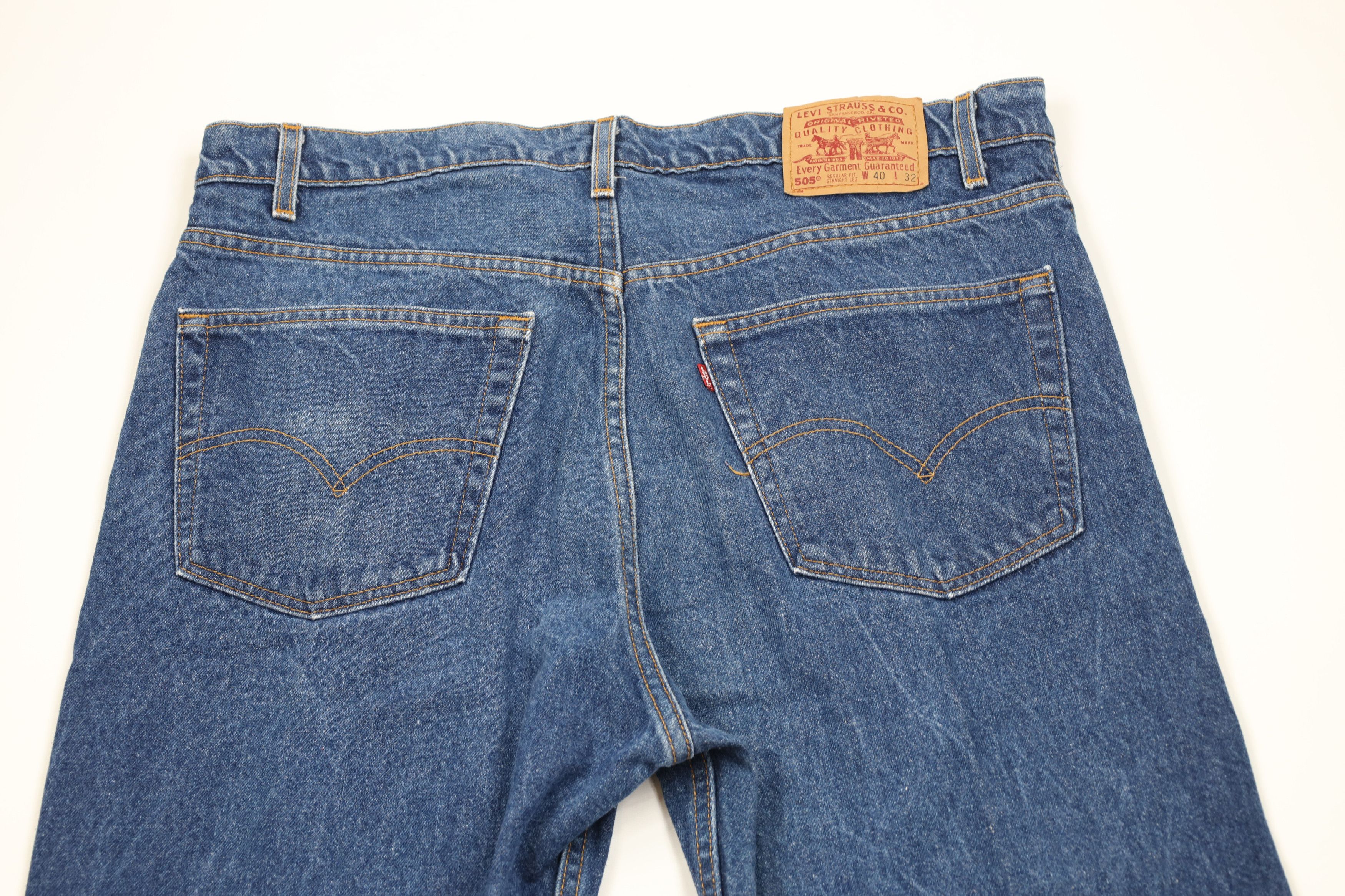 Levi's Vintage 90s Levis 505 Straight Leg Denim Jeans USA Blue Size US 40 / EU 56 - 10 Thumbnail