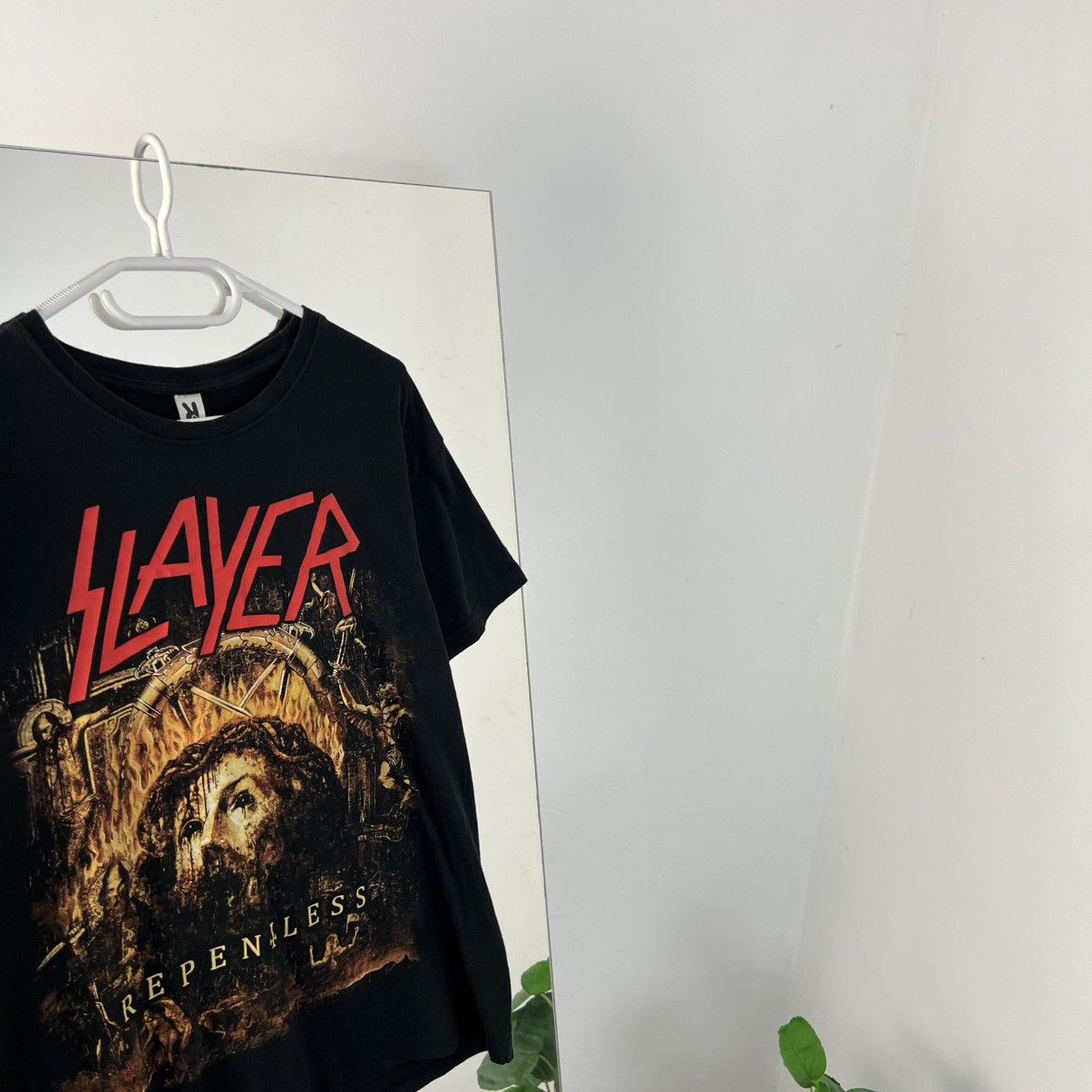 Band Tees Vintage Slayer Jesus Two Sides Logo Rock Band T-Shirt Size US XL / EU 56 / 4 - 3 Thumbnail