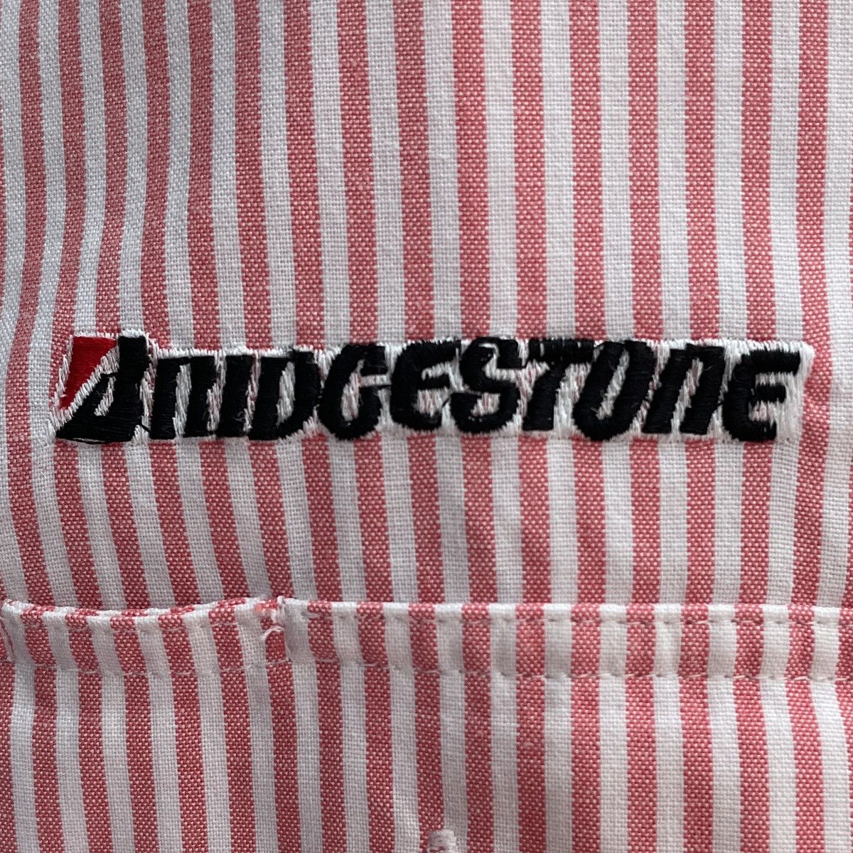 Vintage Vintage Brand Bridgestone Stripe Shirt 1990s Size US L / EU 52-54 / 3 - 9 Thumbnail