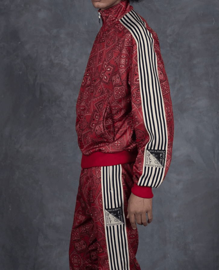 Kapital Smooth Jersey COOKIE Bandana Pattern Track JKT Size US L / EU 52-54 / 3 - 9 Thumbnail
