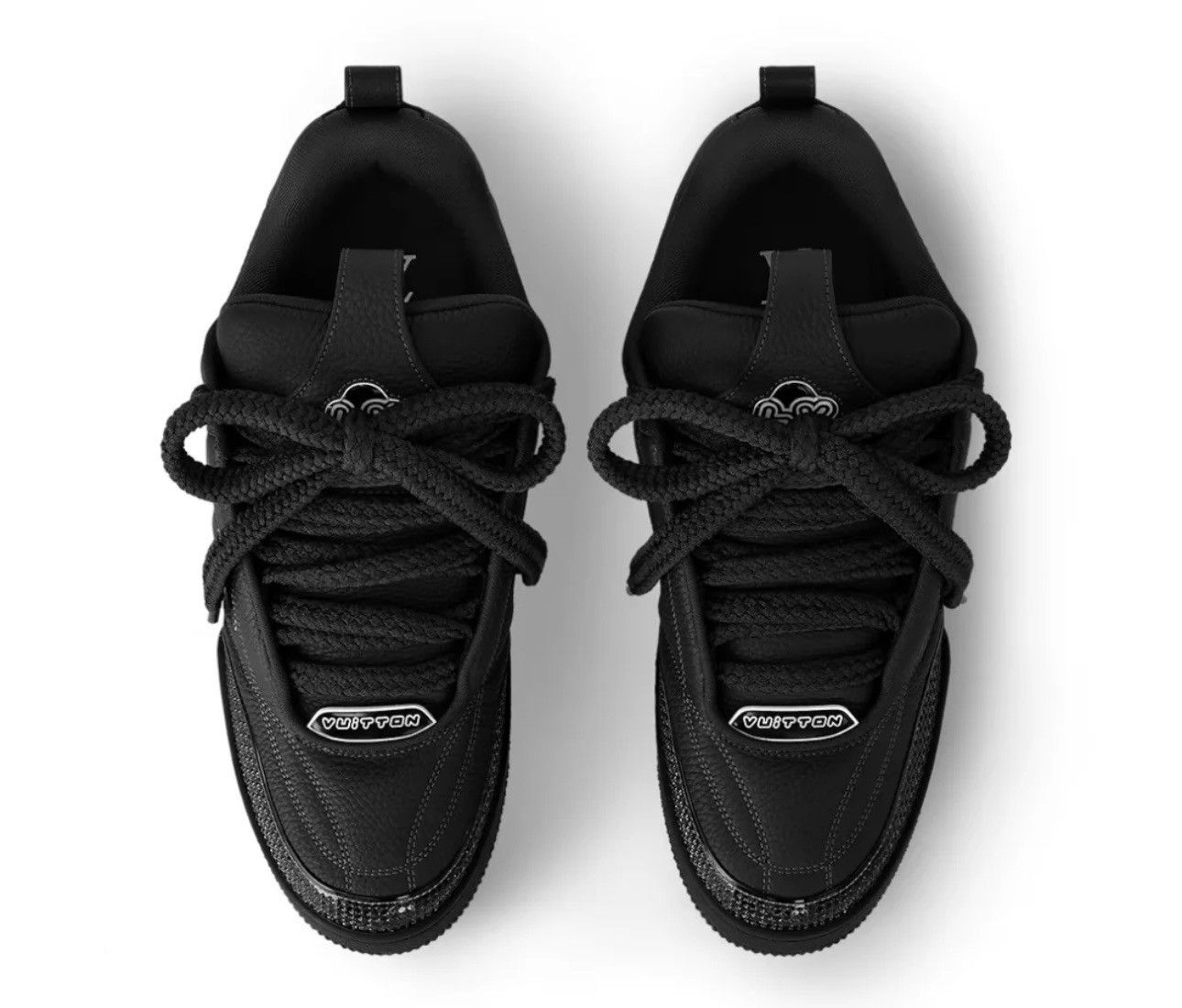 Louis Vuitton Louis Vuitton LV Trainer noir strass Size US 9 / EU 42 - 5 Thumbnail